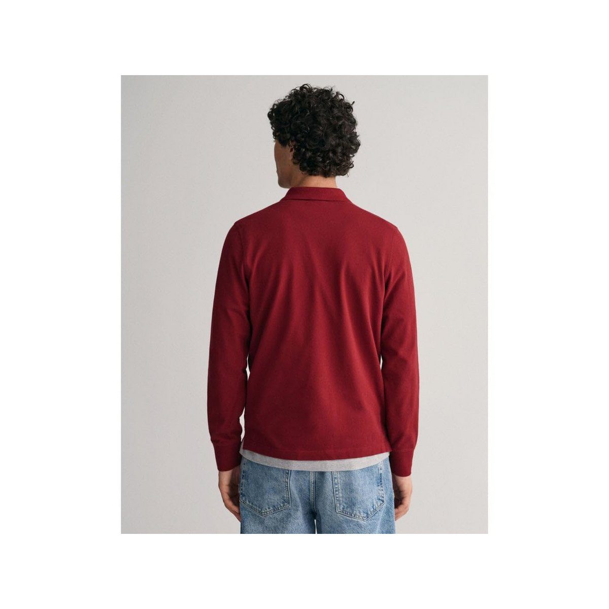 rot Poloshirt Gant (1-tlg)