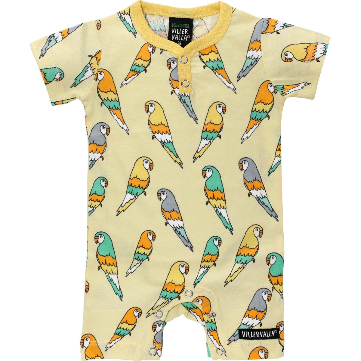 Villervalla Игрок Budgie Unisex Kinder Sommerstrampler, Einteiler, Babyanzug, Kurzarm-Strampler, Overall
