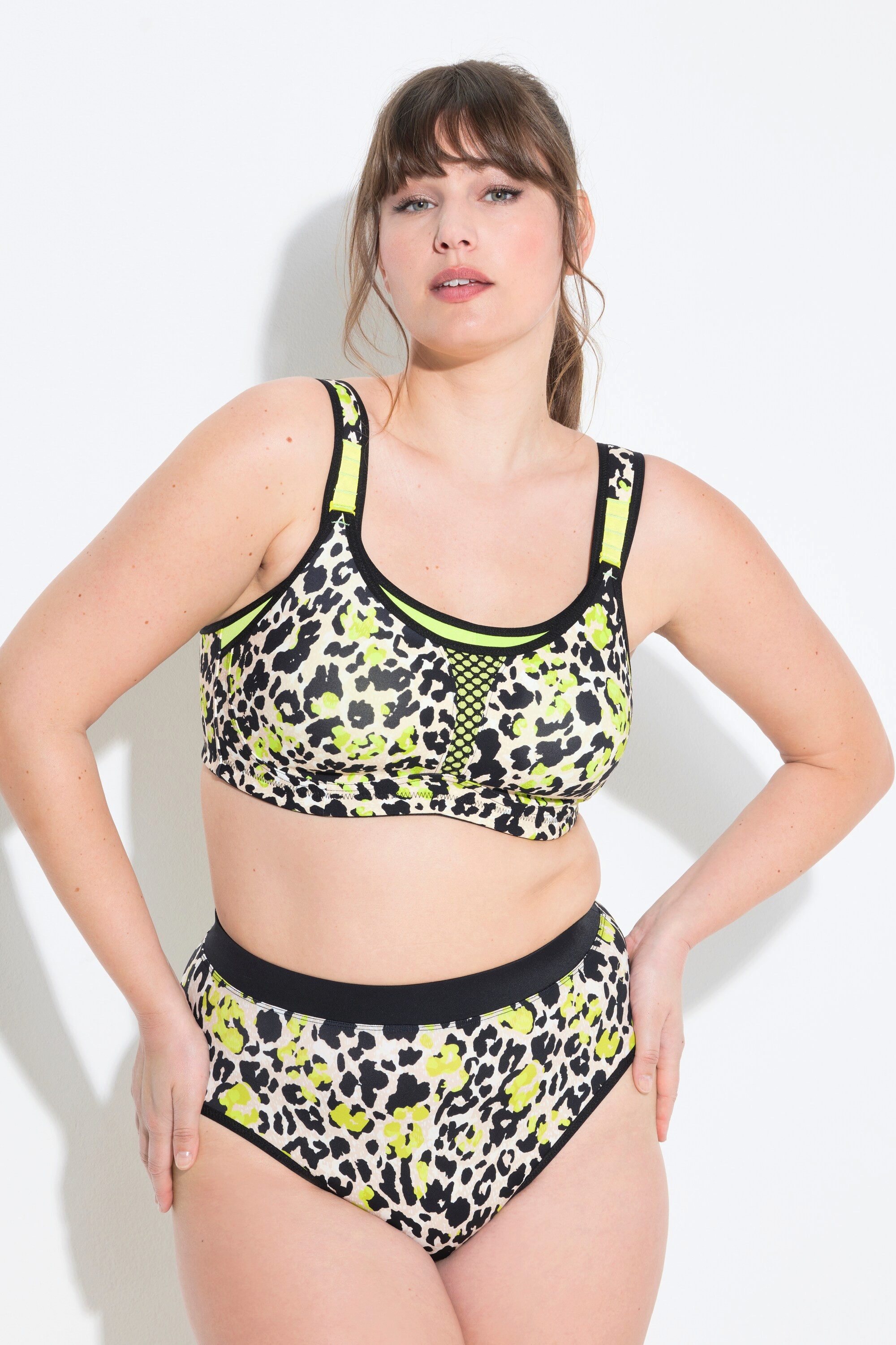 Ulla Popken Sport-BH Sport-BH Leomuster bügellos günstig online kaufen