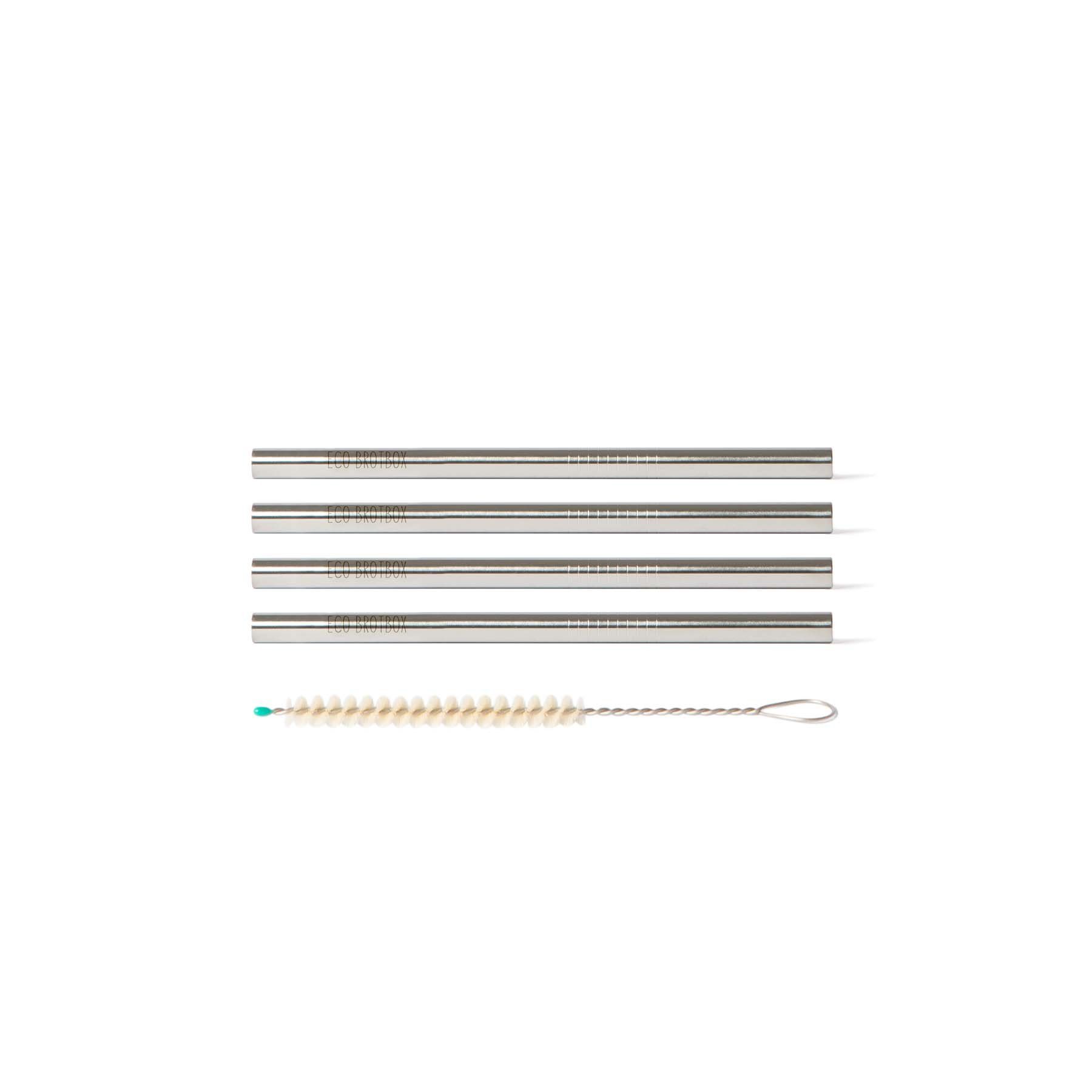 ECO Brotbox Trinkhalme ECO Strohhalme - Short (4er Set), (4-tlg)