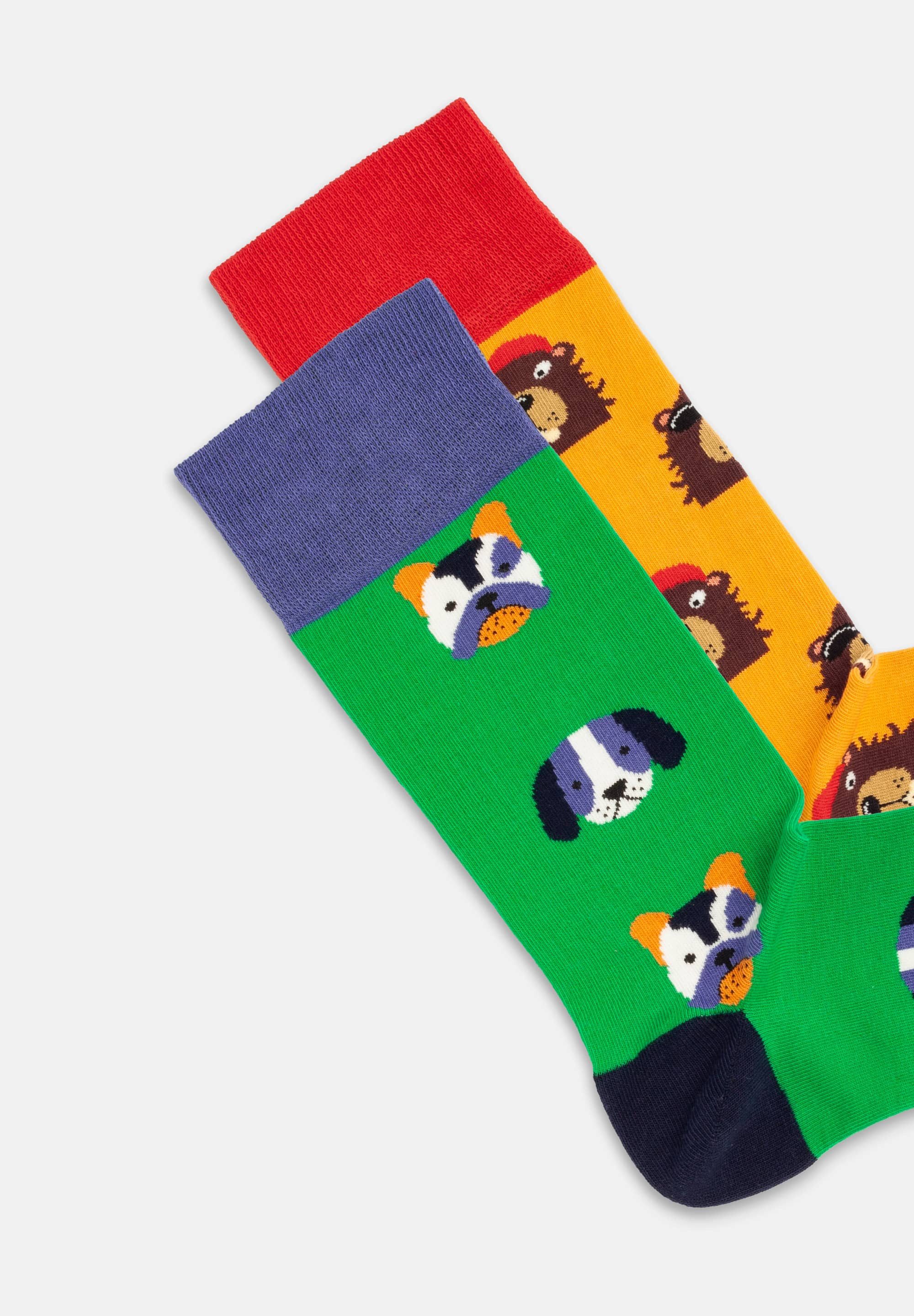 DillySocks Basicsocken Dog vs Biever Aus Baumwolle & recyceltem Polyamid