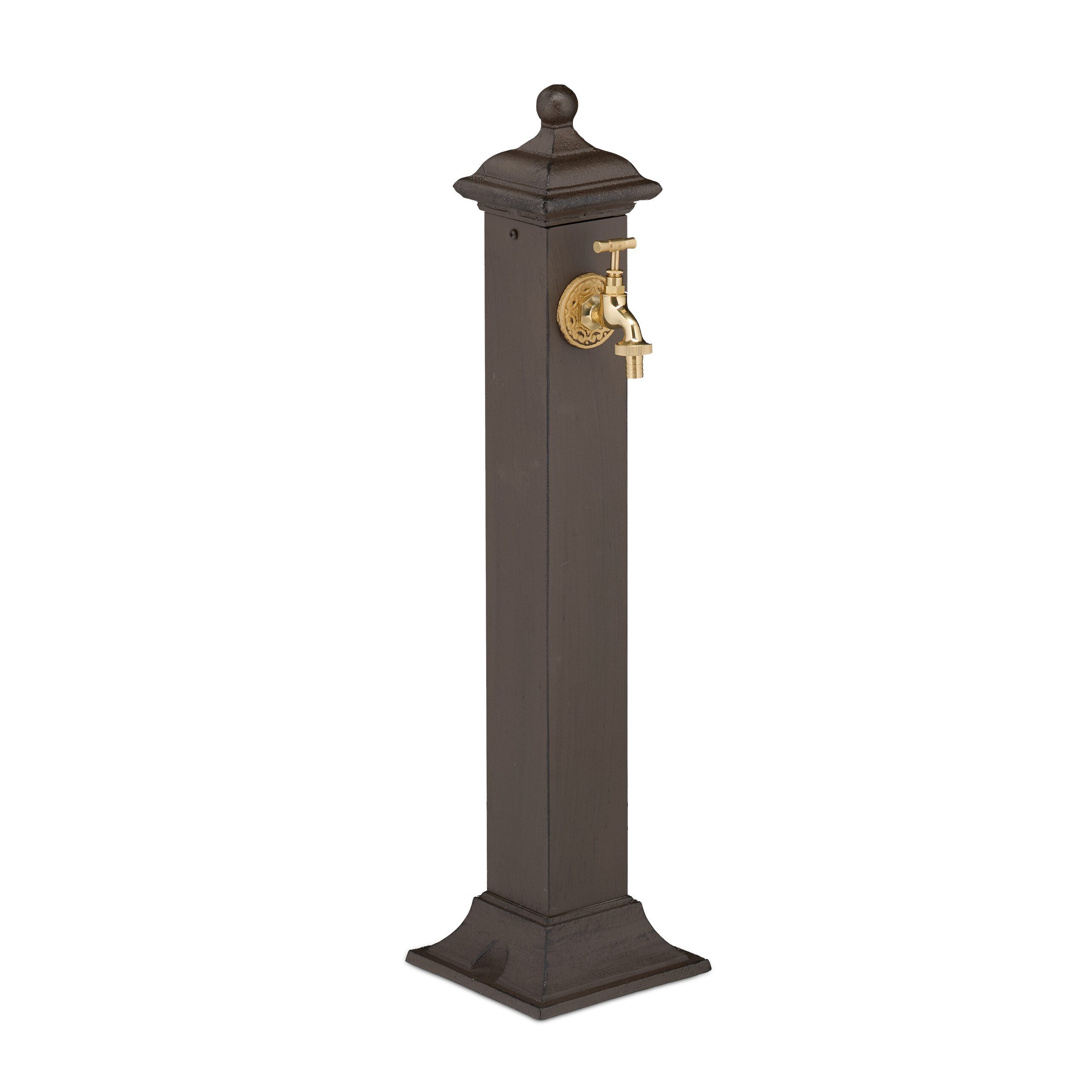 relaxdays Gartenbrunnen Standbrunnen Antik, 17 cm Breite, (1 tlg)
