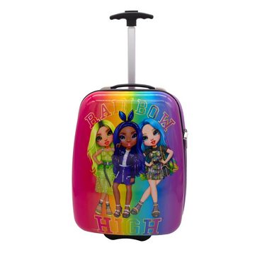 Rainbow High Hartschalen-Trolley Rainbow High Girls Mädchen Trolley Kinderkoffer Koffer Reisekoffer, 2 Rollen