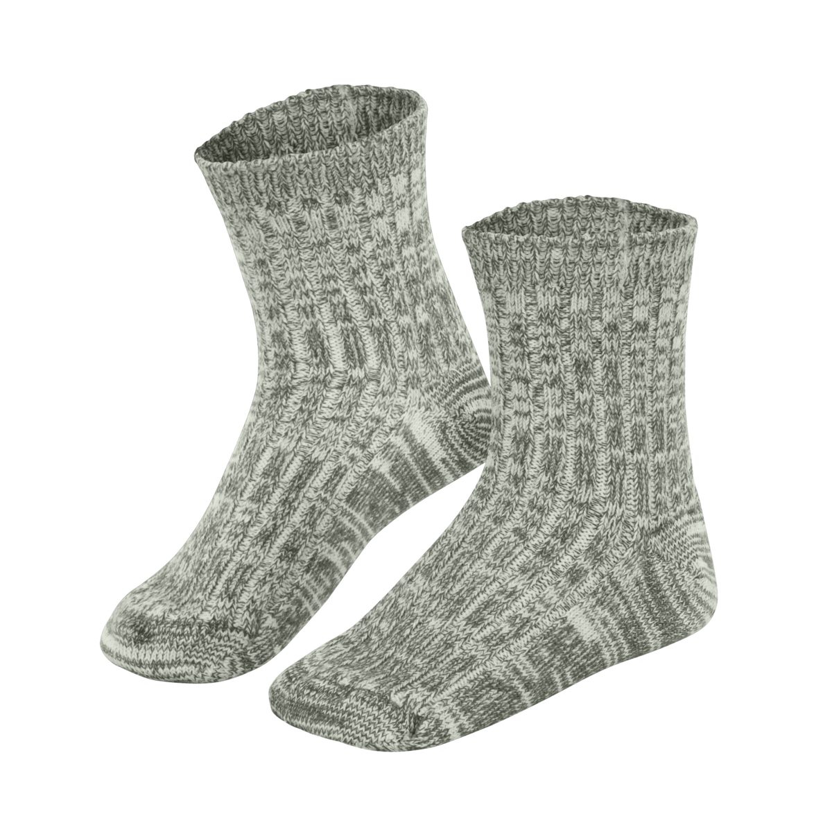 LIVING CRAFTS Norwegersocken Warme Socken für aktive Kids Olive Mouliné