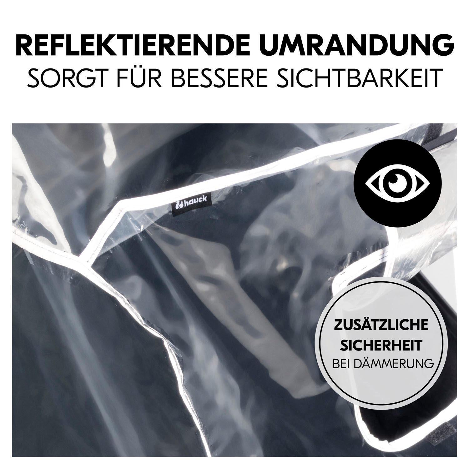 Hauck Kinderwagen-Regenschutzhülle Pushchair Raincover Duo, für Geschwisterwagen