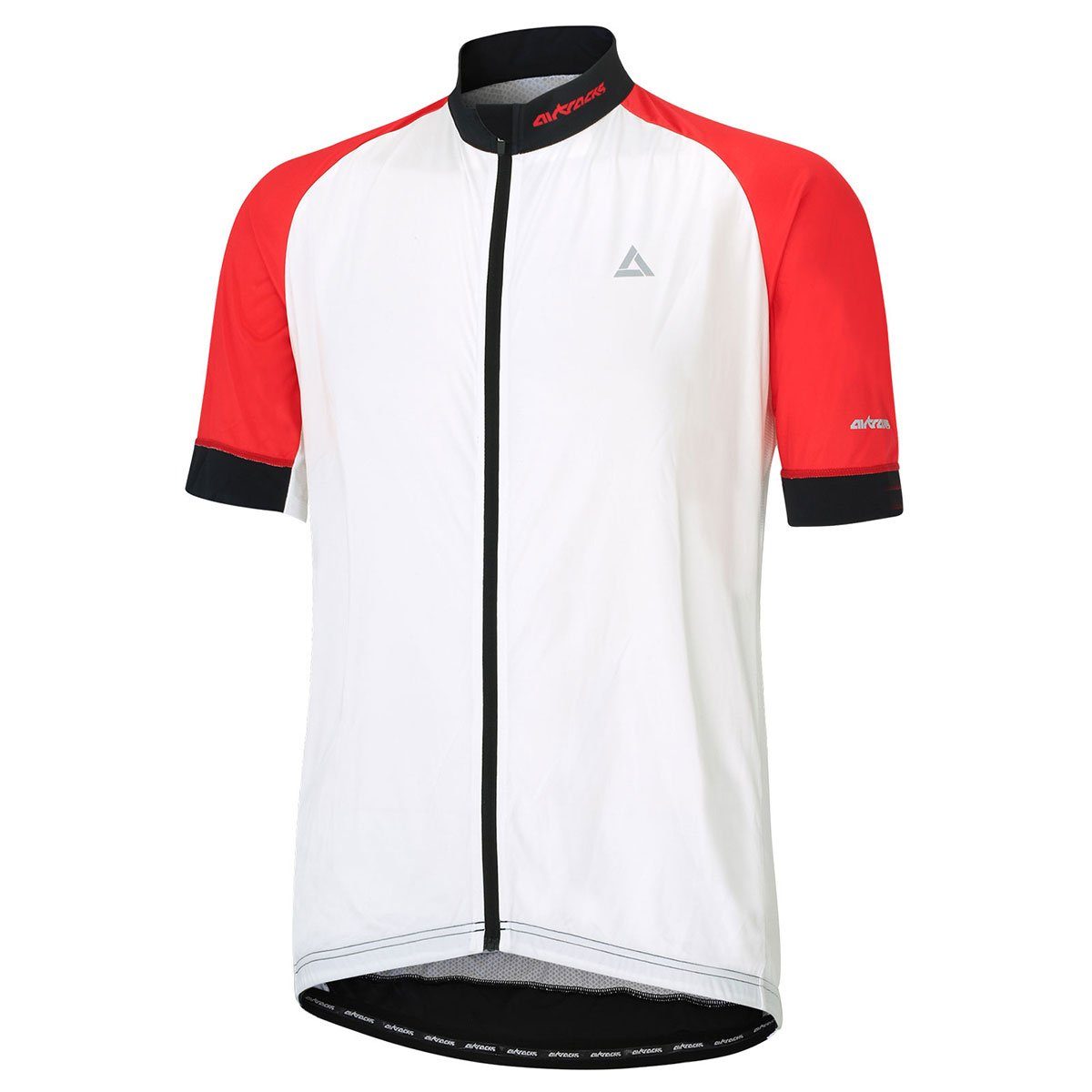 Airtracks Radtrikot Quick mit - (atmungsaktives Pro S M Anti-UV) » Dry XL XXL XXXL weiß-rot-schwarz Jersey L Fahrradtrikot Radtrikot « Herren Line Kurzarm &