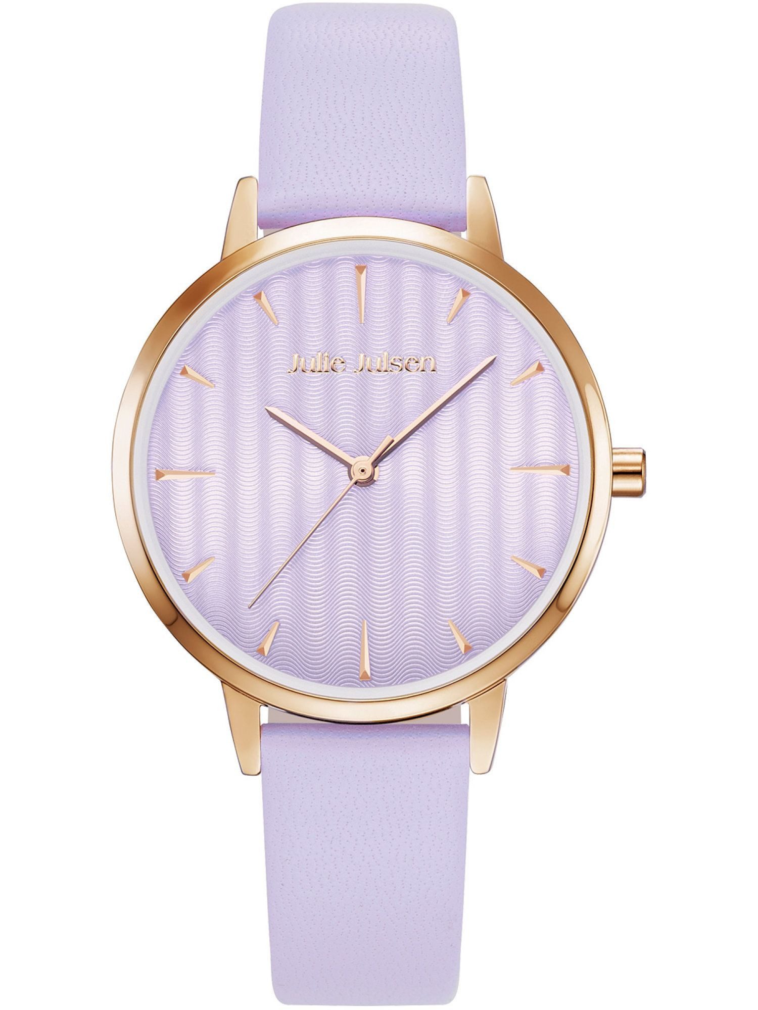 Julie Julsen Quarzuhr JJW2493RGL-45 JJW2493RGL-45, Julie Julsen JJW2493RGL-45 Uhr Damenuhr Lederarmband lila