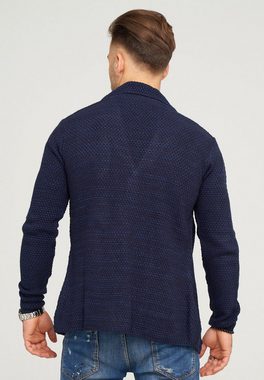 behype Strickjacke FELIAN mit modischem Reverskragen