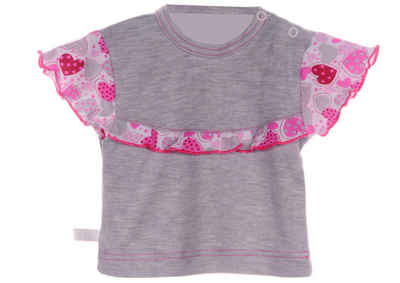 La Bortini T-Shirt Baby T-Shirt Shirt Kurzarmshirt aus reiner Baumwolle, 44 50 56 62 68 74 80 86