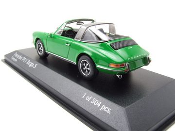 Minichamps Modellauto Porsche 911 Targa 1972 grün Modellauto 1:43 Minichamps, Maßstab 1:43