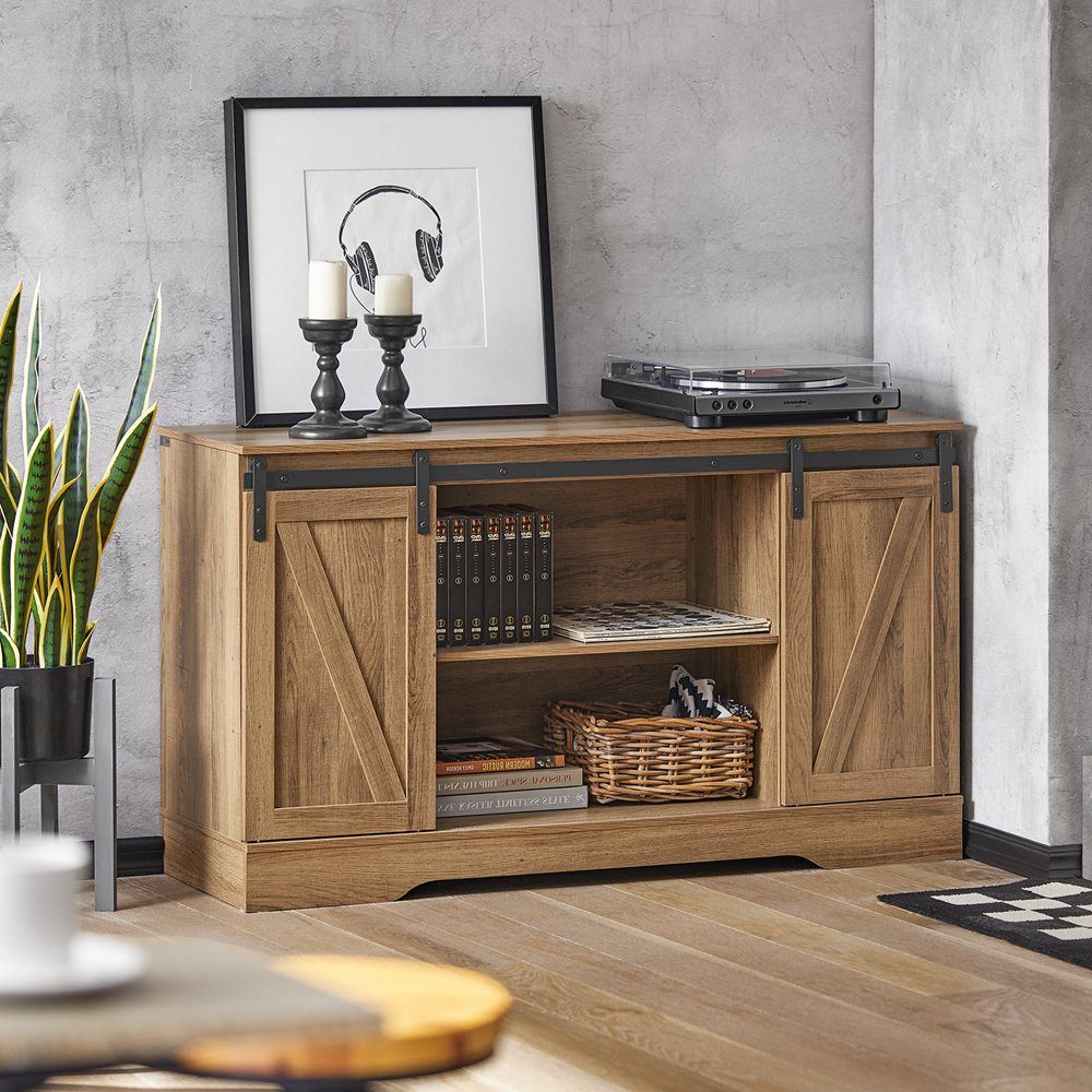 SoBuy Sideboard Wohnzimmerschrank Kommode Küchenschrank TV-Schrank FSB60-BR günstig online kaufen