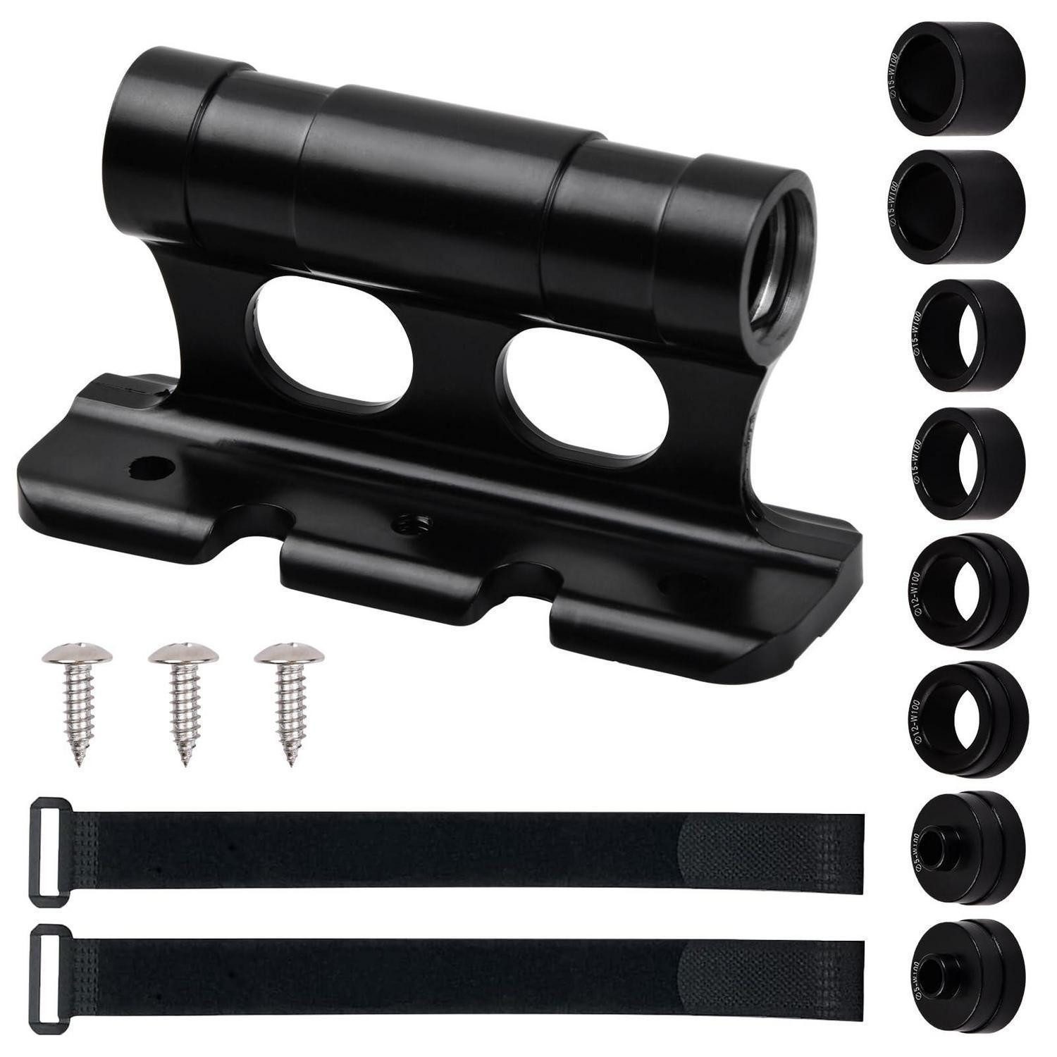LuxusKollektion Fahrrad-Gepäckträger Fahrrad Gabelhalterung Aluminium Schwarz 5-15mm (1-St)