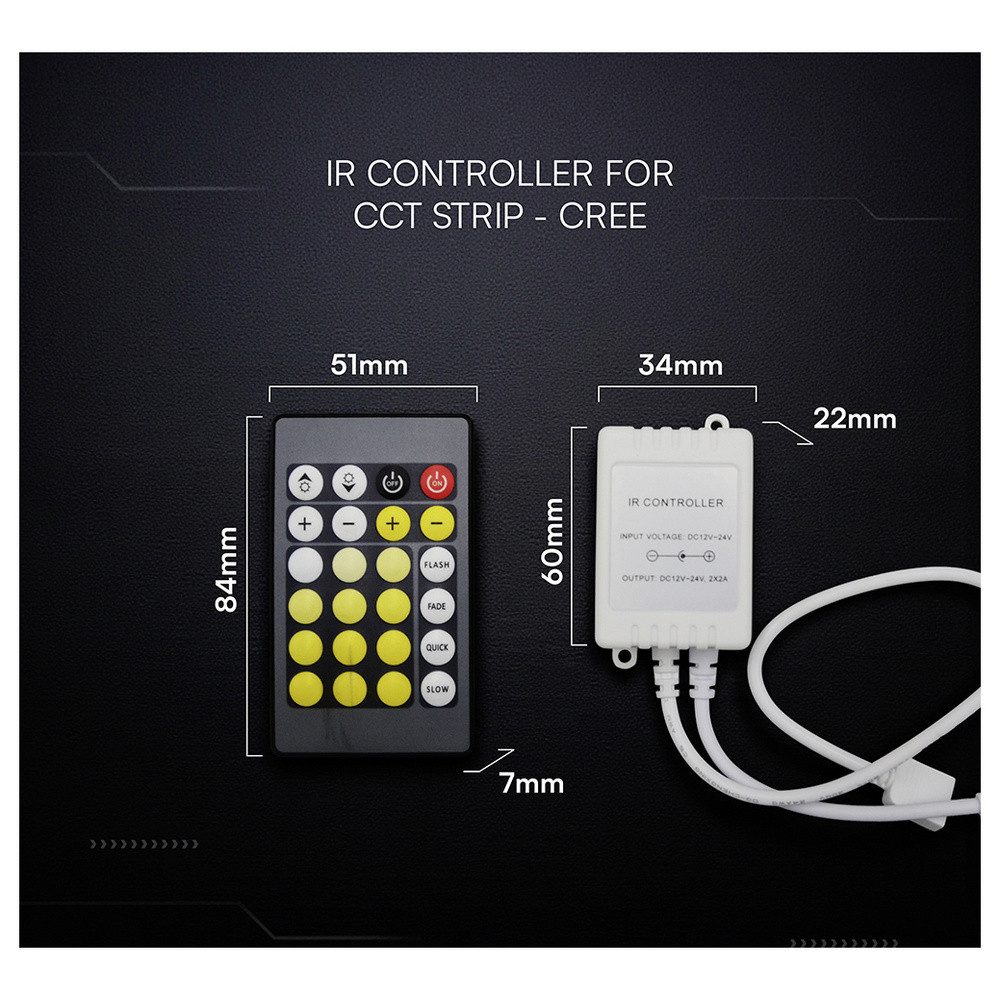 V-TAC LED Lichtleiste V-TAC 24172 LED-Infrarot-Controller Plastik (L x B x H) 60 x 34