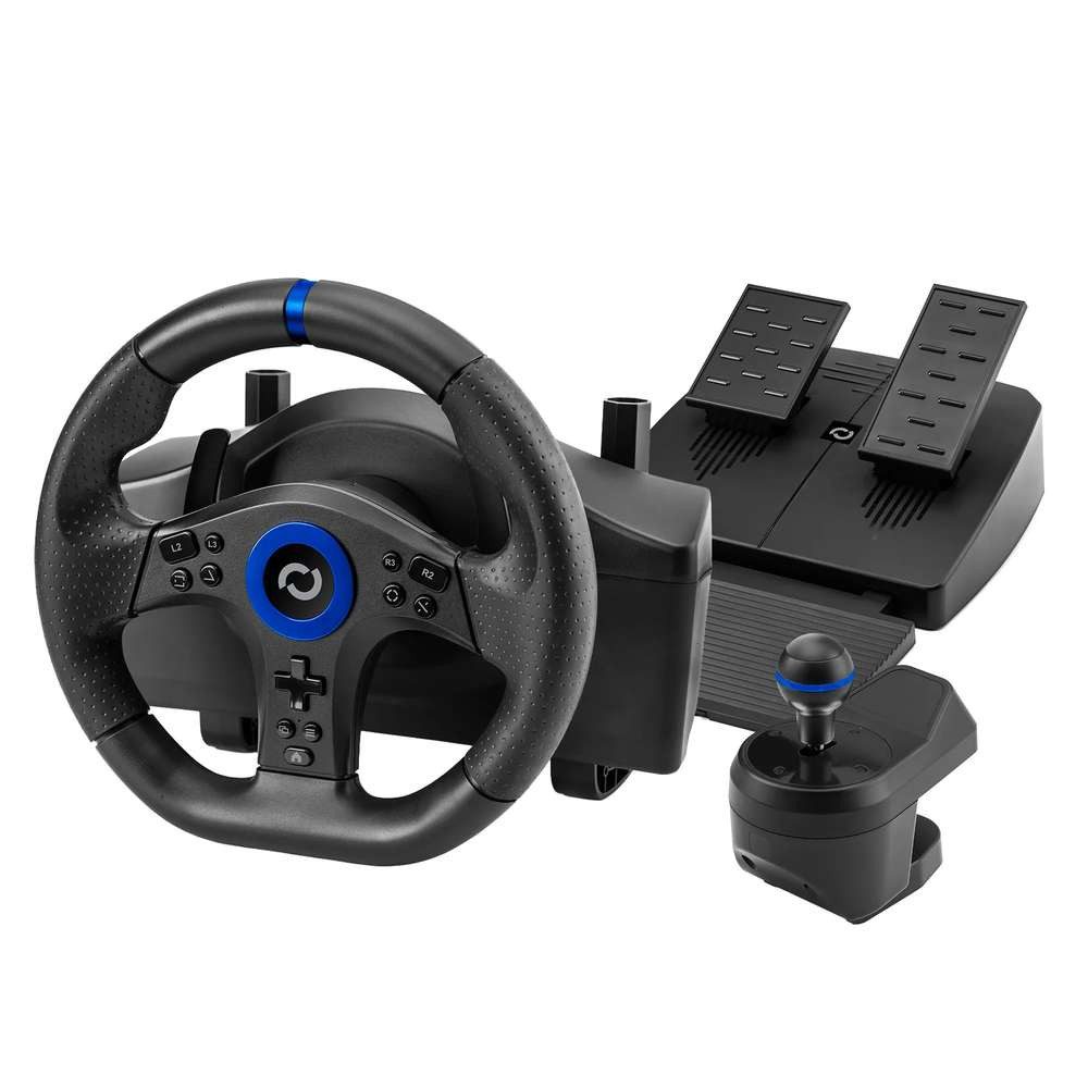Blade Blade BL7002 Gaming-Controller Schwarz, Blau USB Lenkrad + Pedale Gaming-Controller