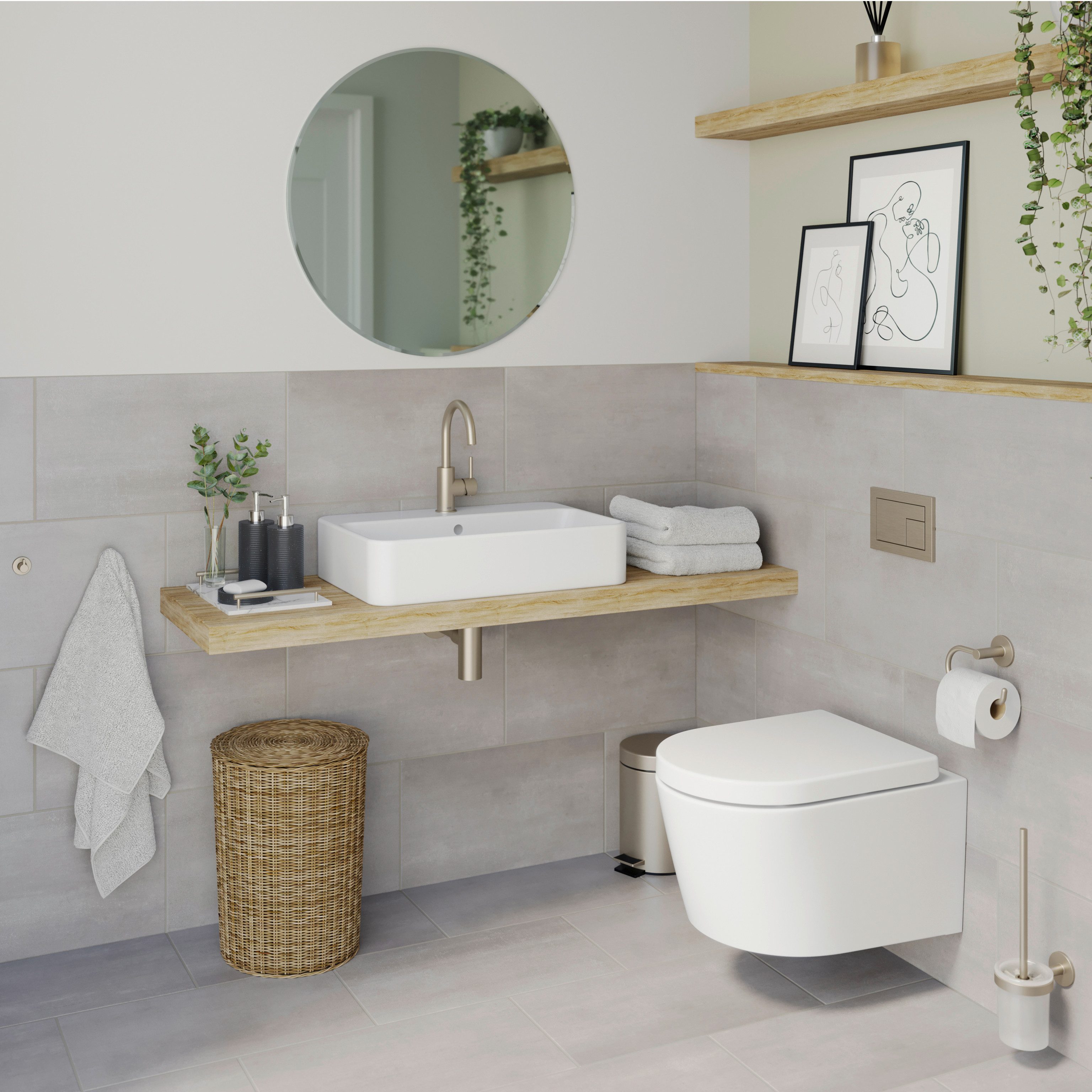 Lenz Badaccessoire-Set HYGGE, 4-teilig, Set mit günstig online kaufen