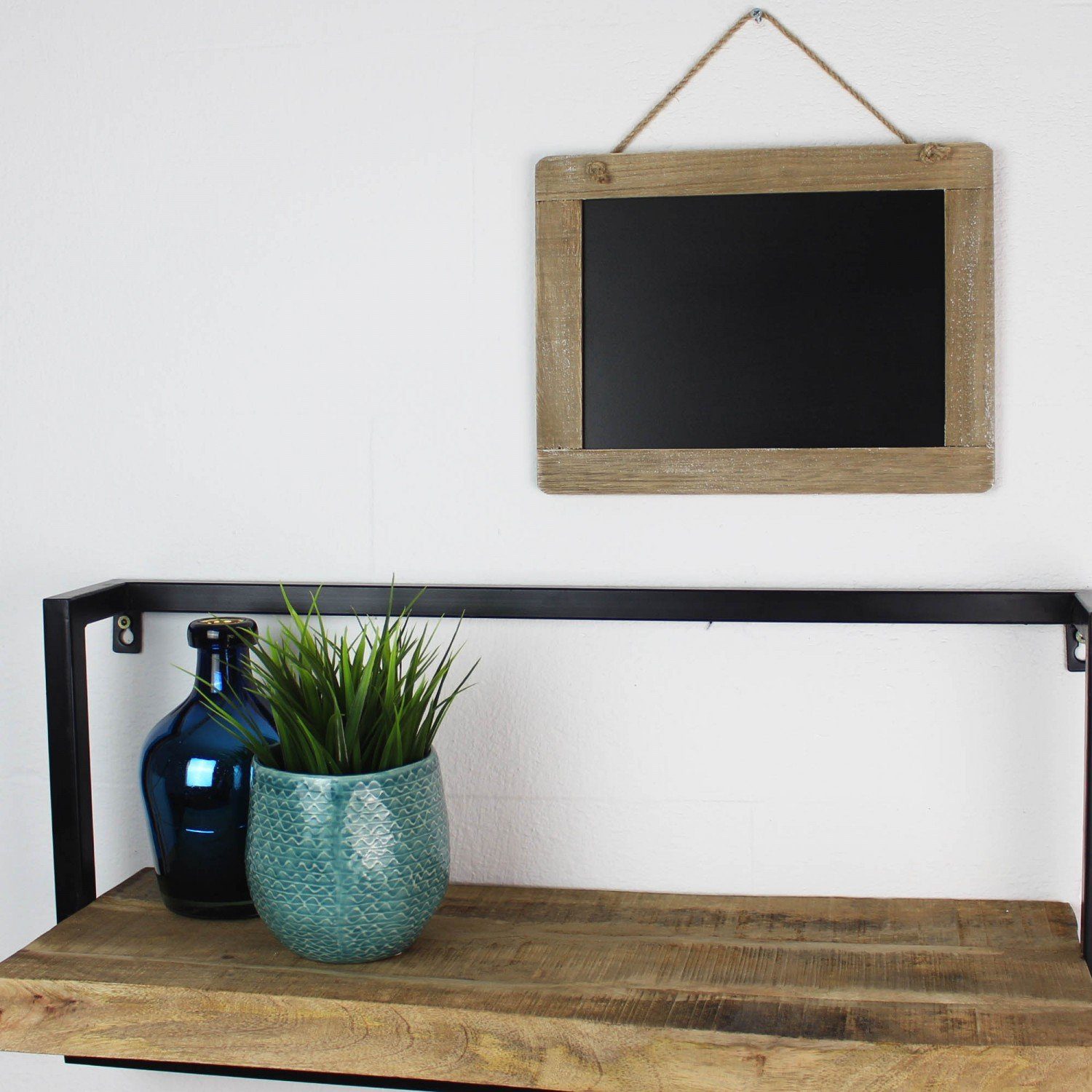 mitienda Wanddekoobjekt Memotafel aus Holz zum Hängen Natur