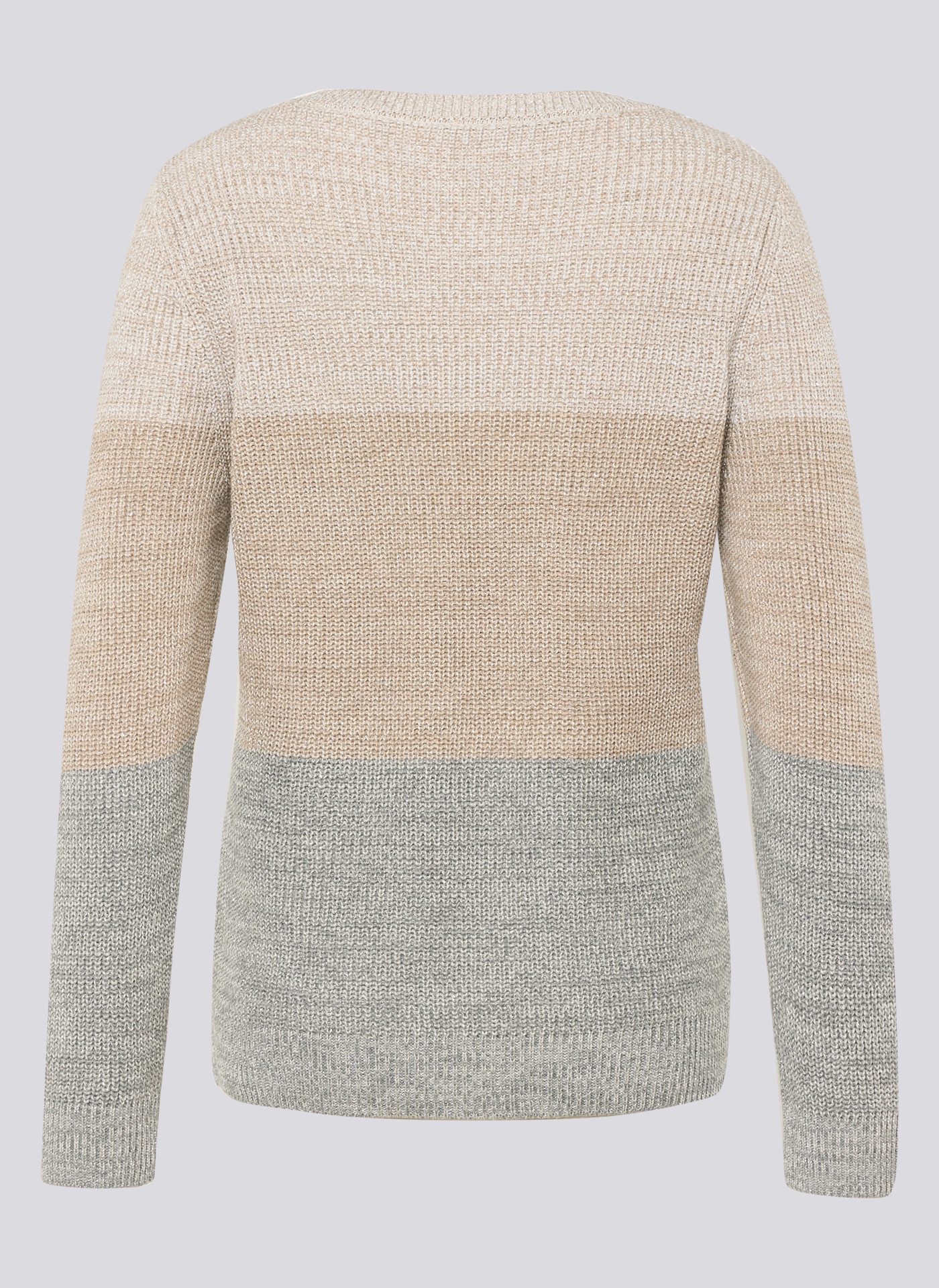 Rabe Rundhalspullover mit intarsien Muster