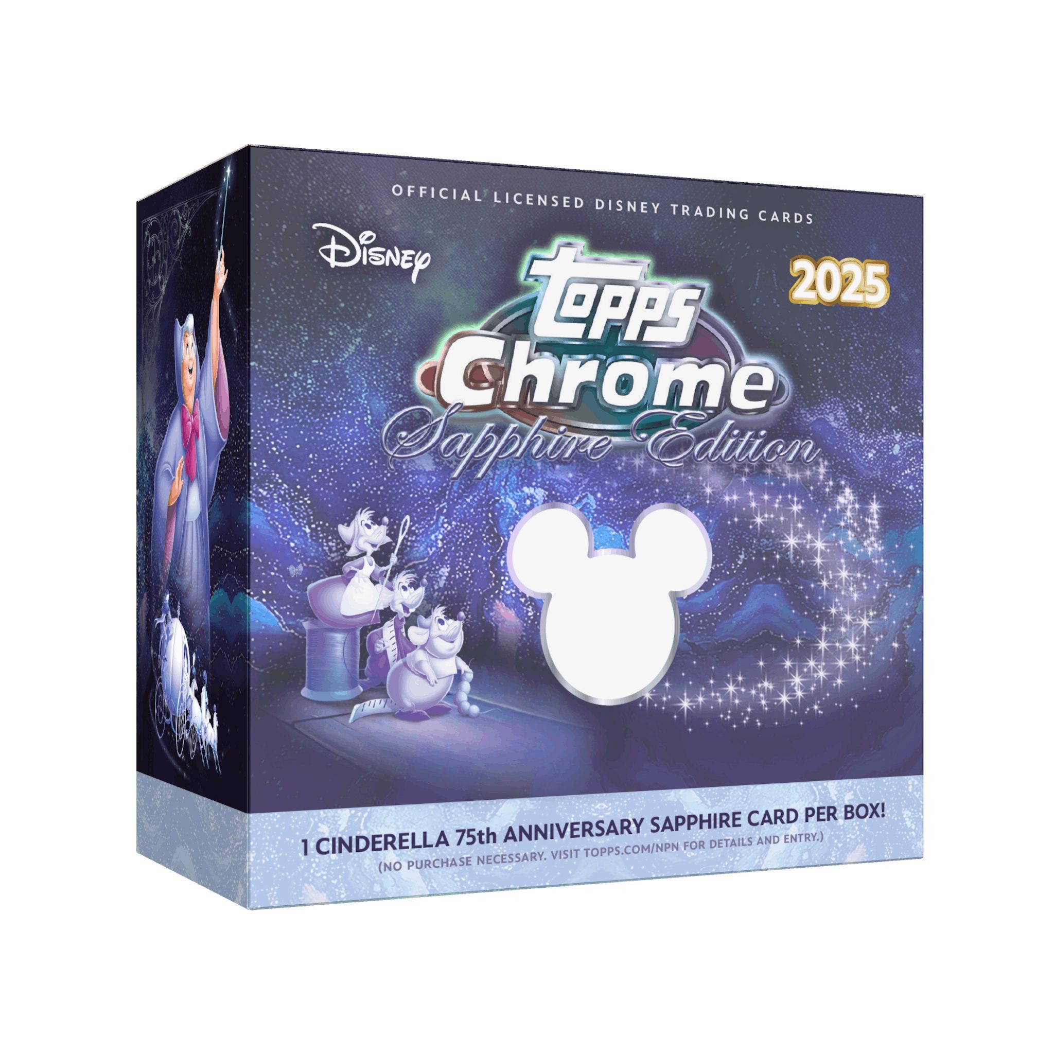 Topps Sammelkarte Topps Chrome Disney Sapphire Hobby Box 2025