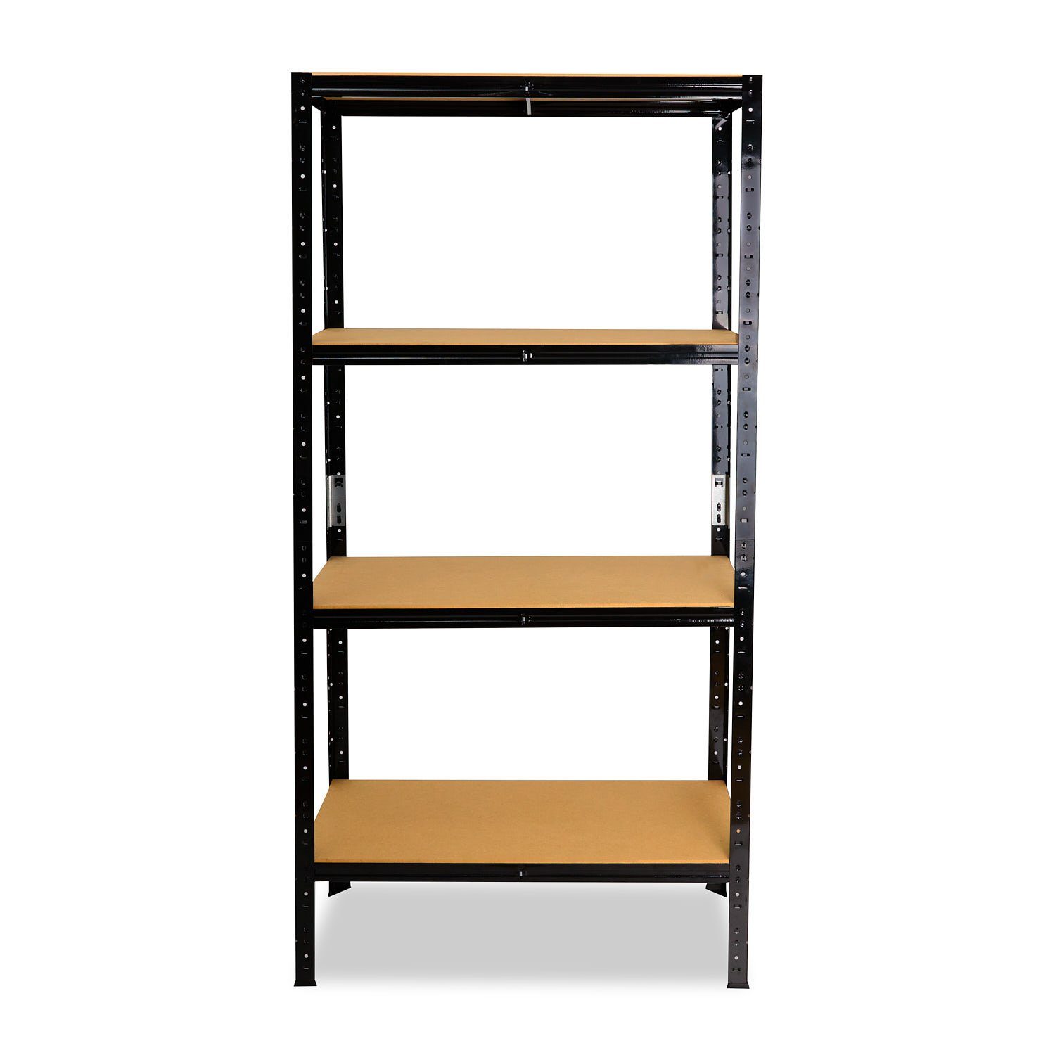 Steckregal schwarz Schwerlastregal mit Lastenregal, Regal je Lagerregal, 200x120x60cm, schwarz Büroregal BLACK, Metall shelfplaza als 175kg Metallregal & 4 Tragkraft, Böden