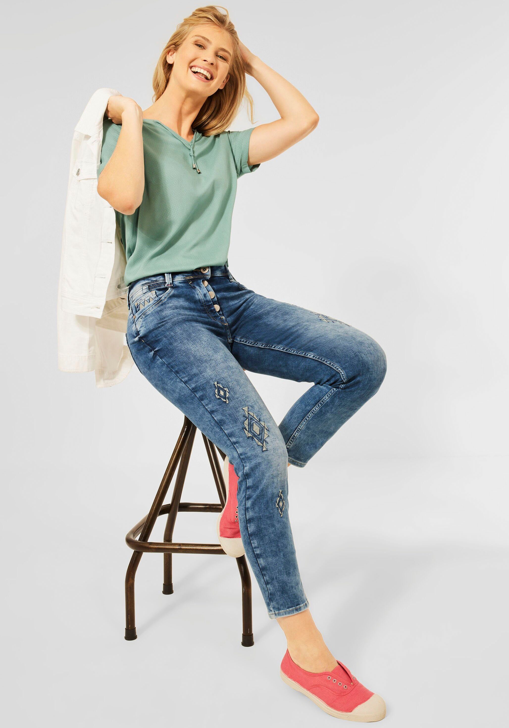 Cecil Ankle-Jeans »Scarlett« mit Stickereien an den Beinen online kaufen |  OTTO