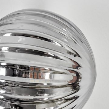 hofstein Wandleuchte Wandlampe aus Metall/Glas in Schwarz/Rauchfarben, ohne Leuchtmittel, Leuchte mit Glasschirmen, 3xG9, ohne Leuchtmittel
