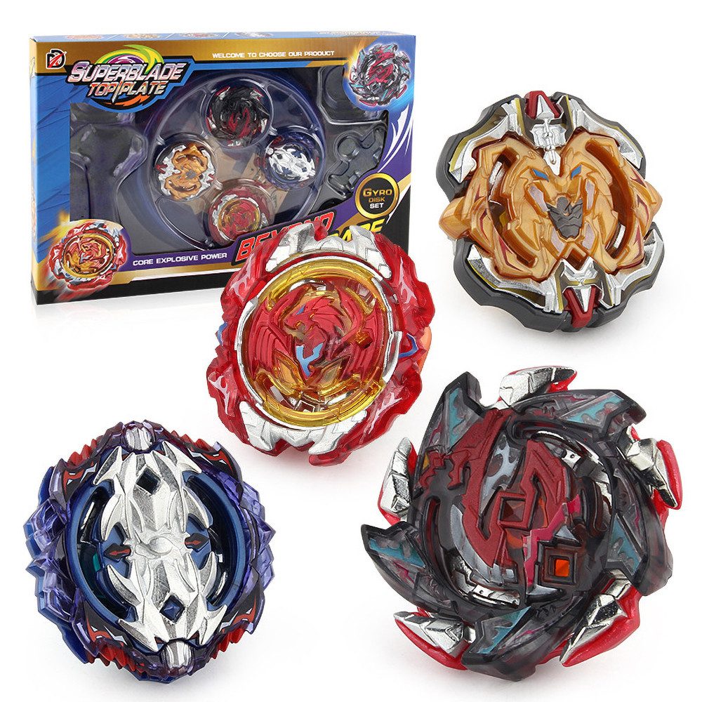 Speed-Kreisel Kampfkreisel Set für Kinder 4 Burst Kreisel 2 Launchers