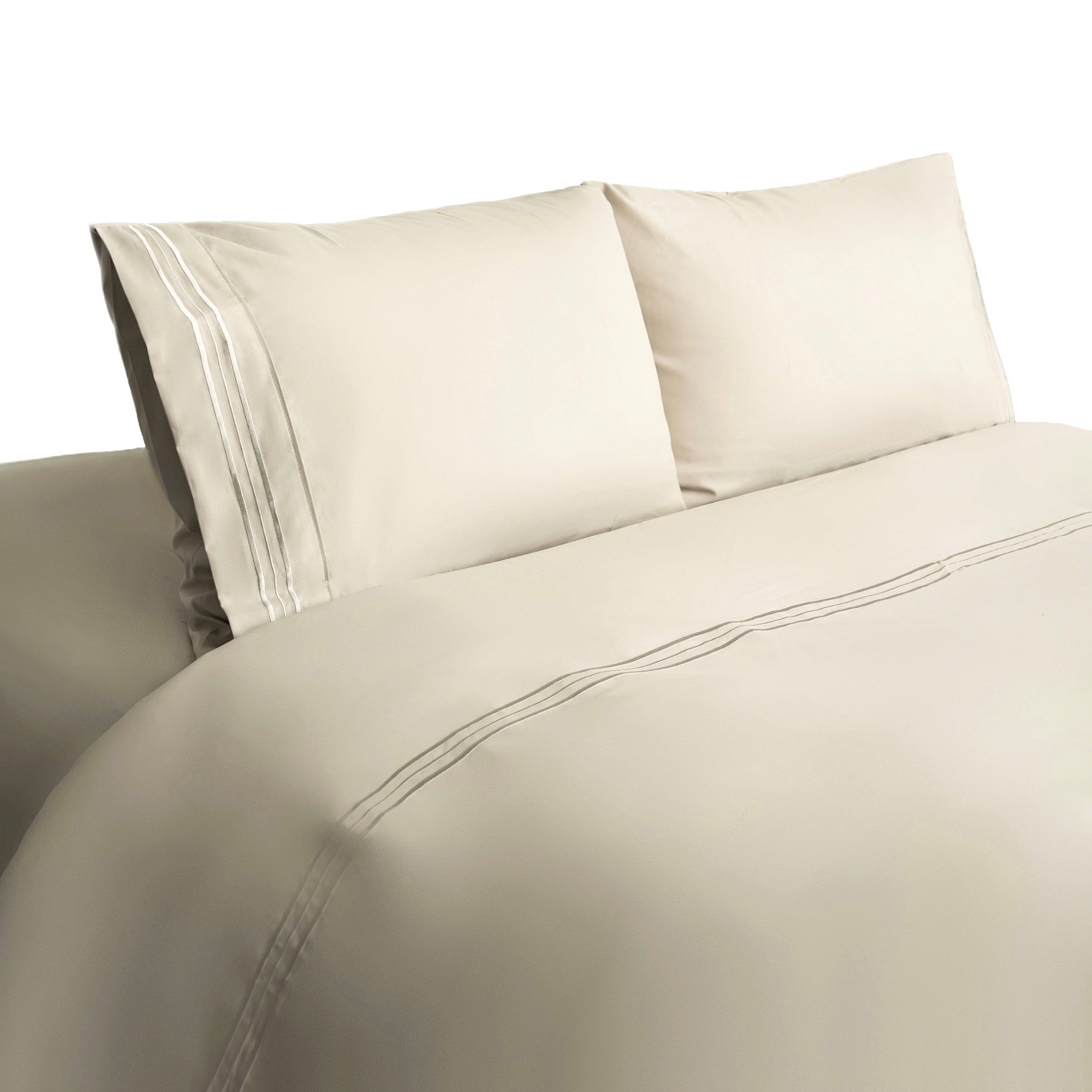 Almina Bettwäsche 200 x 220 cm mit 2 Kissenbezüge 50 x 70 cm - 4-teilig für 2 Personen, Polyester, 4 teilig, angenehmes Hautgefühl, mit Reißverschluss, 100% Polyester
