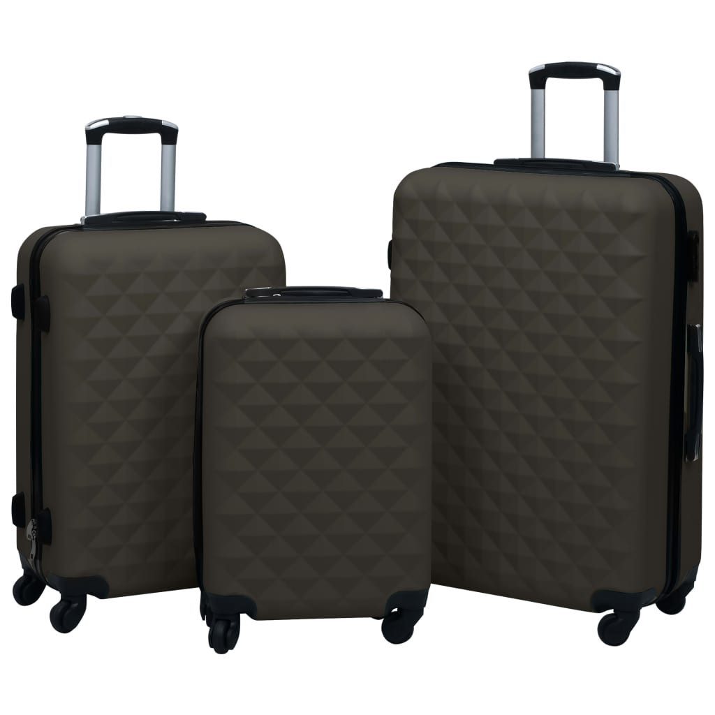 Trolleyset Hartschalen-Trolley-Set 3 Stk. Anthrazit ABS