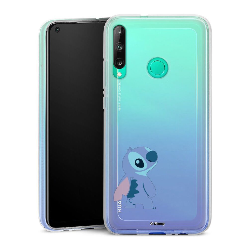 DeinDesign Handyhülle Lilo & Stitch Fanartikel Disney Stitch Smiling, Huawei P40 Lite E Silikon Hülle Bumper Case Handy Schutzhülle
