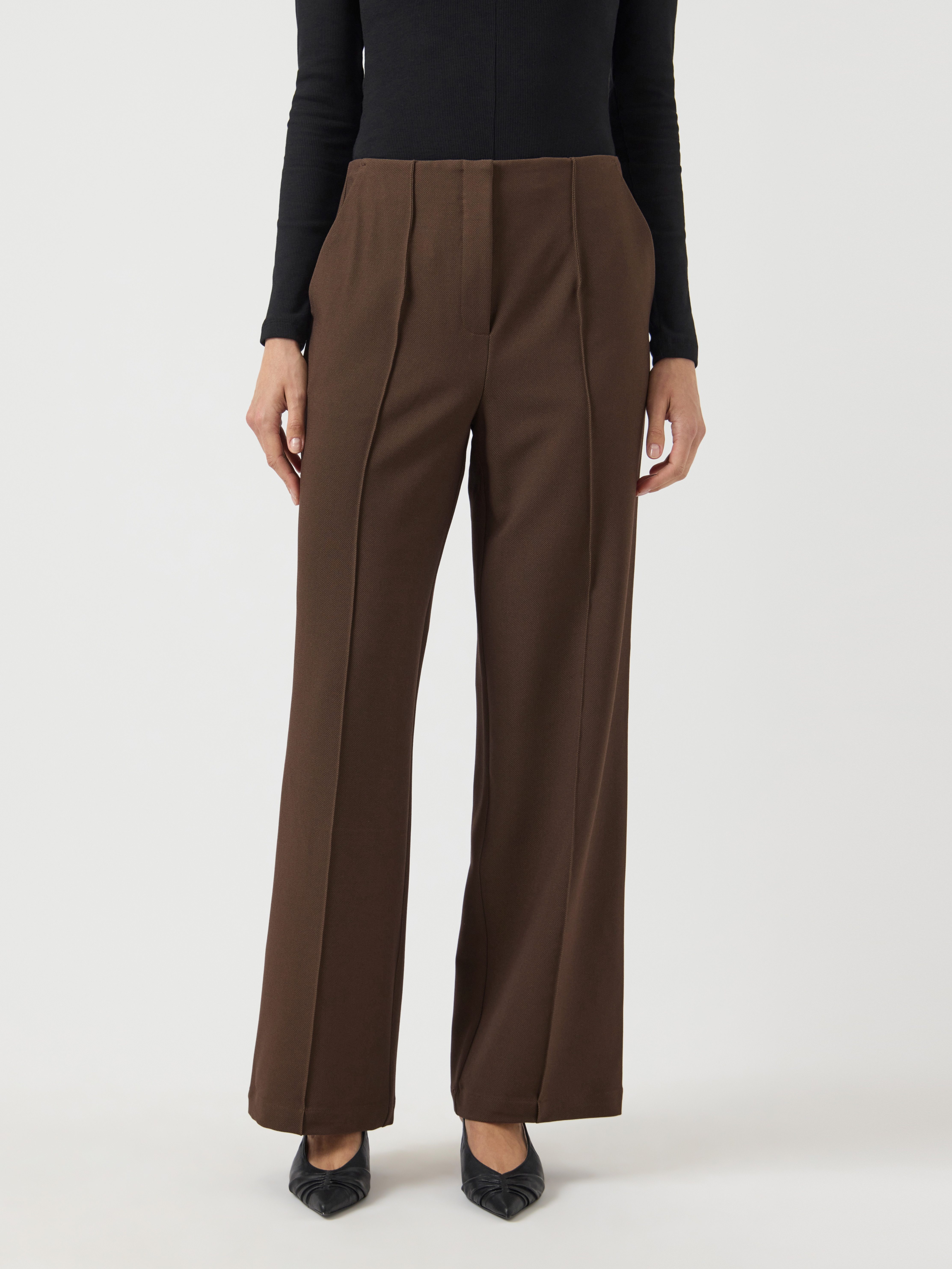 Y.A.S Anzughose YASREEMAJ HW PANT NOOS Regular Fit, Materialmix mit Stretch
