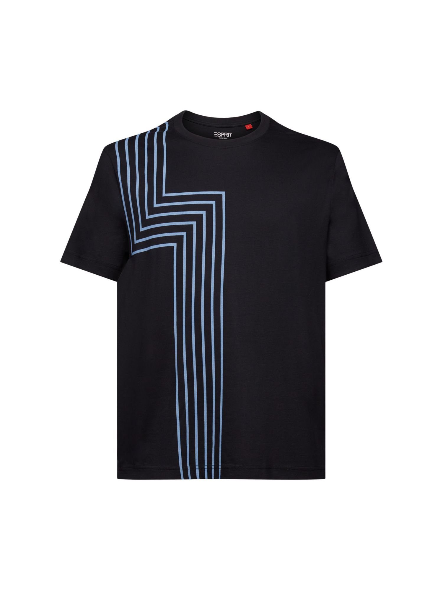 Esprit T-Shirt T-Shirt mit Print (1-tlg) BLACK