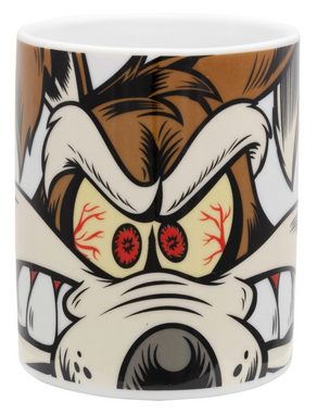 United Labels® Tasse Looney Tunes - Coyote wütend Kaffeebecher aus Porzellan Weiß 320 ml, Porzellan