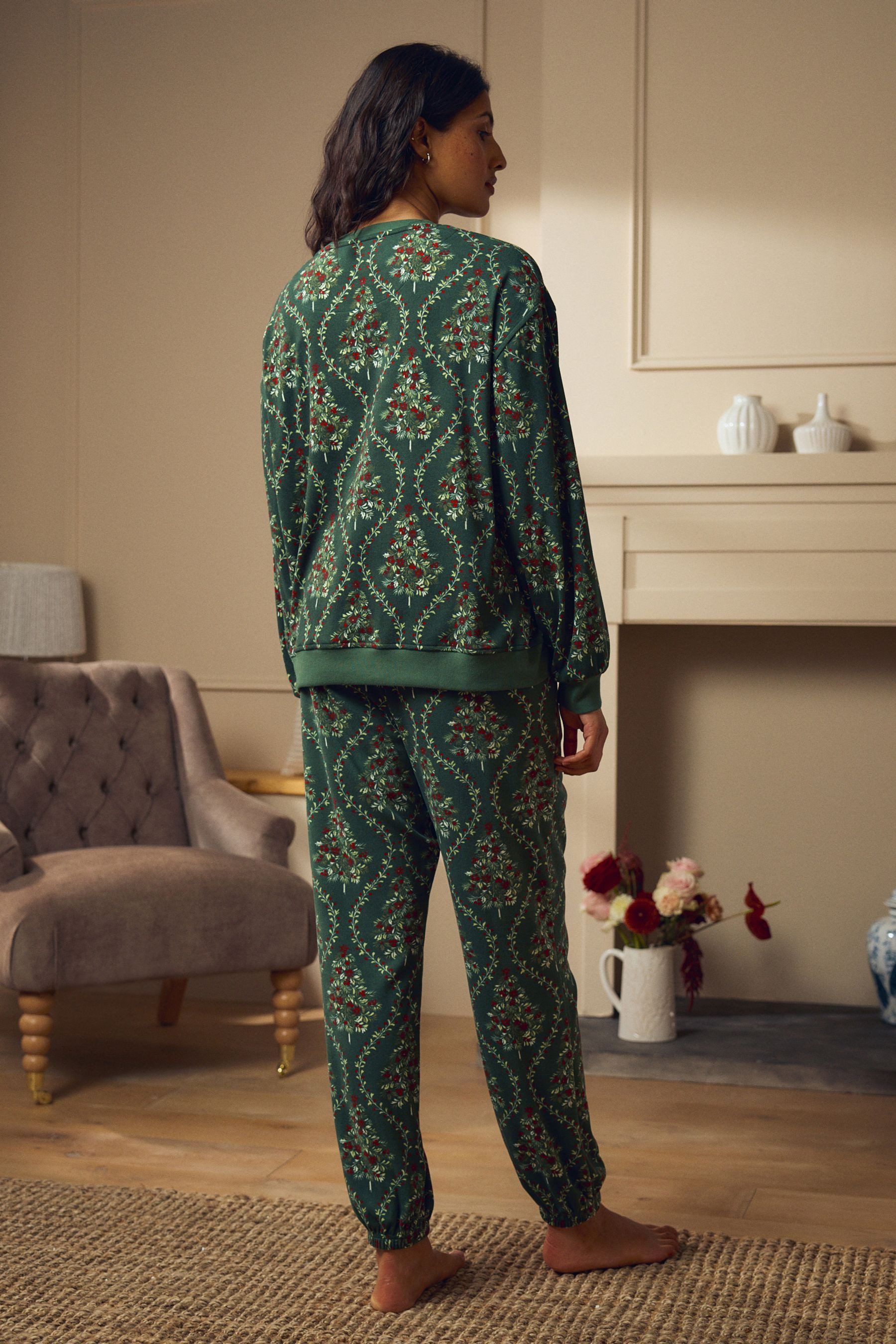 LAURA ASHLEY Pyjama Laura Ashley Bequemer Weihnachts-Zweiteiler (2 tlg) günstig online kaufen