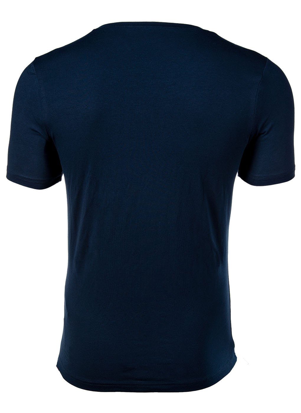 Fila Unterhemd Herren Unterhemd - Jersey Single V-Ausschnitt, Blau