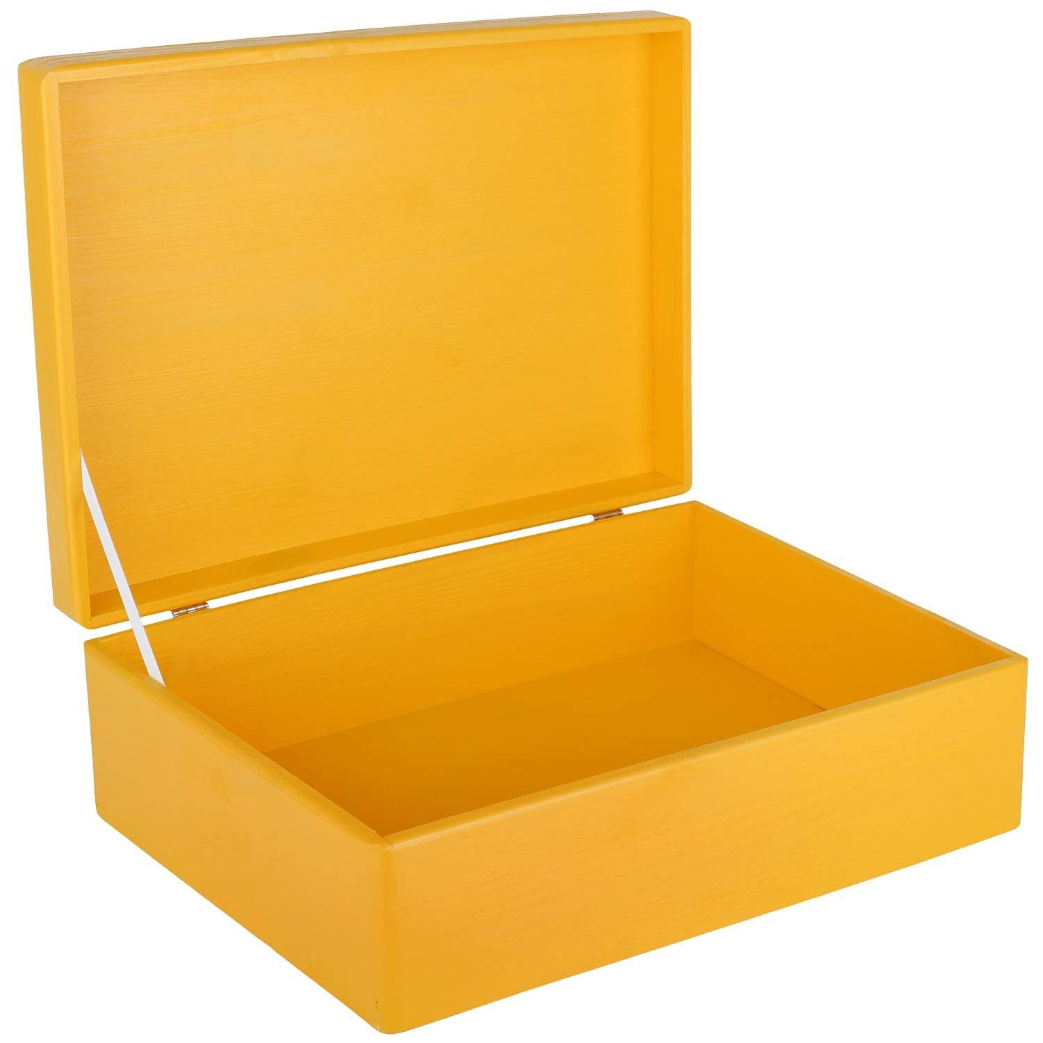 Creative Deco Holzkiste Holzkiste mit Deckel 40x30x14 cm Erinnerungsbox Baby