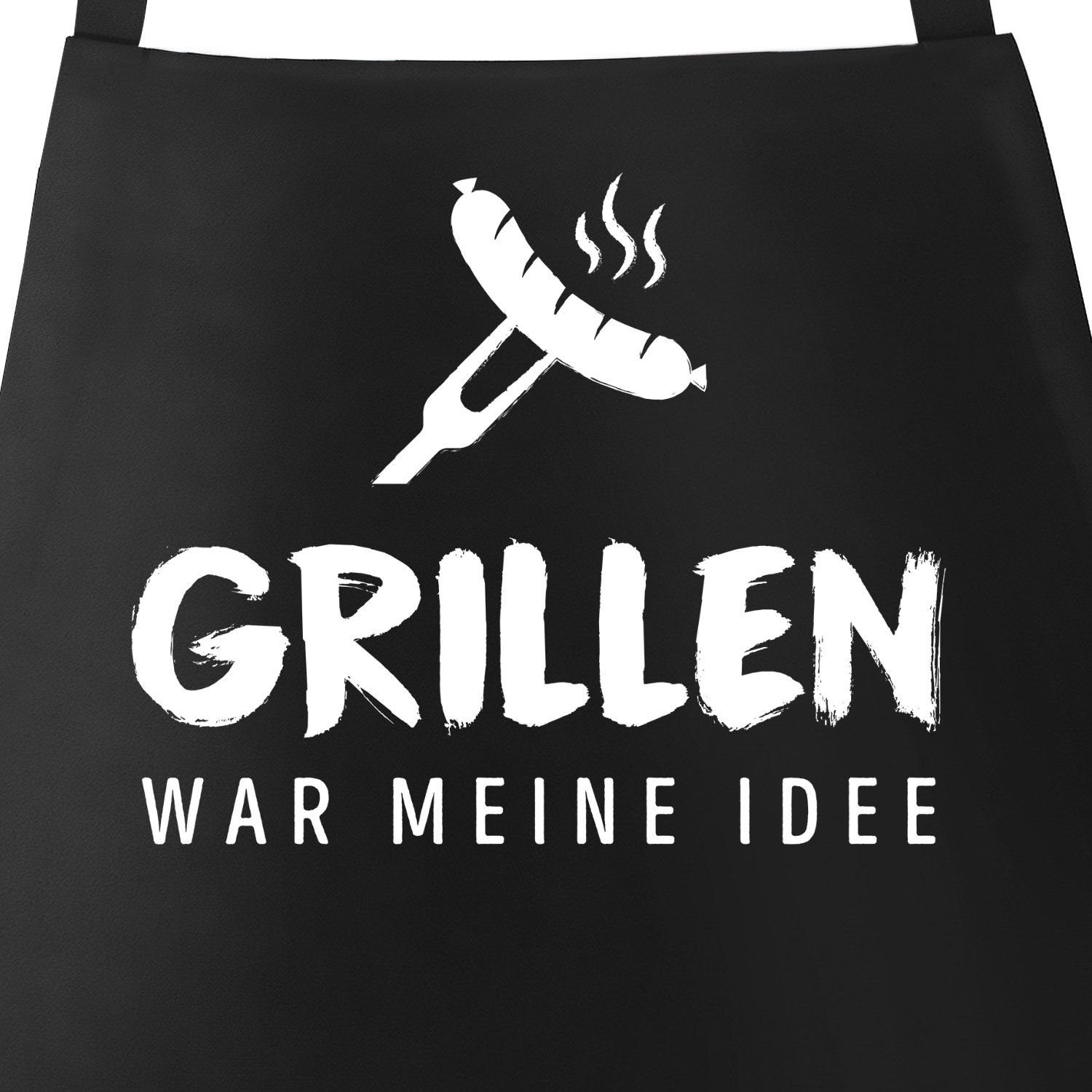 MoonWorks Grillschürze GrillSchürze für Männer mit Spruch Grillen war