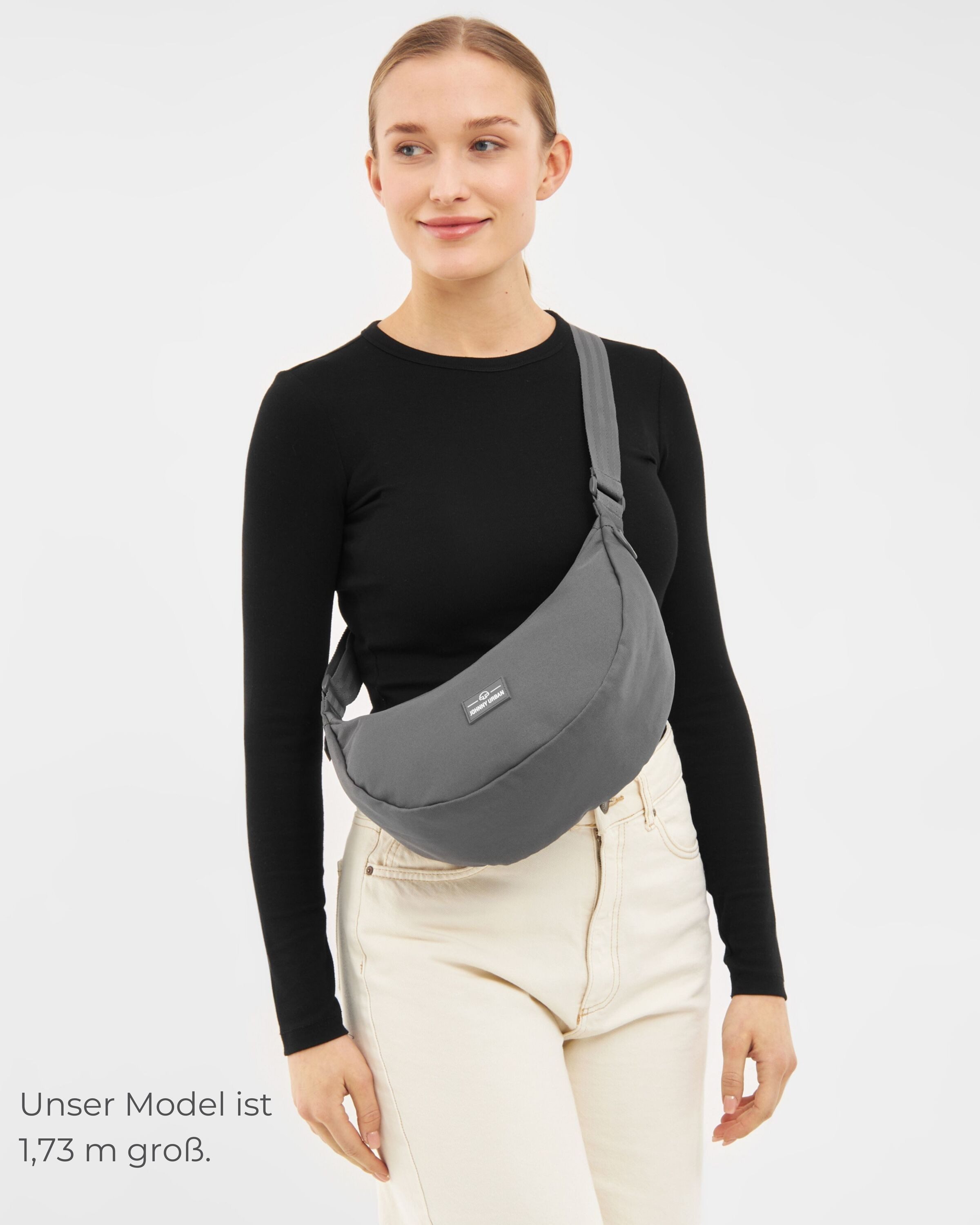 Johnny Urban Umhängetasche Ally Medium Half Moon Bag, Stylische Crossbody B günstig online kaufen