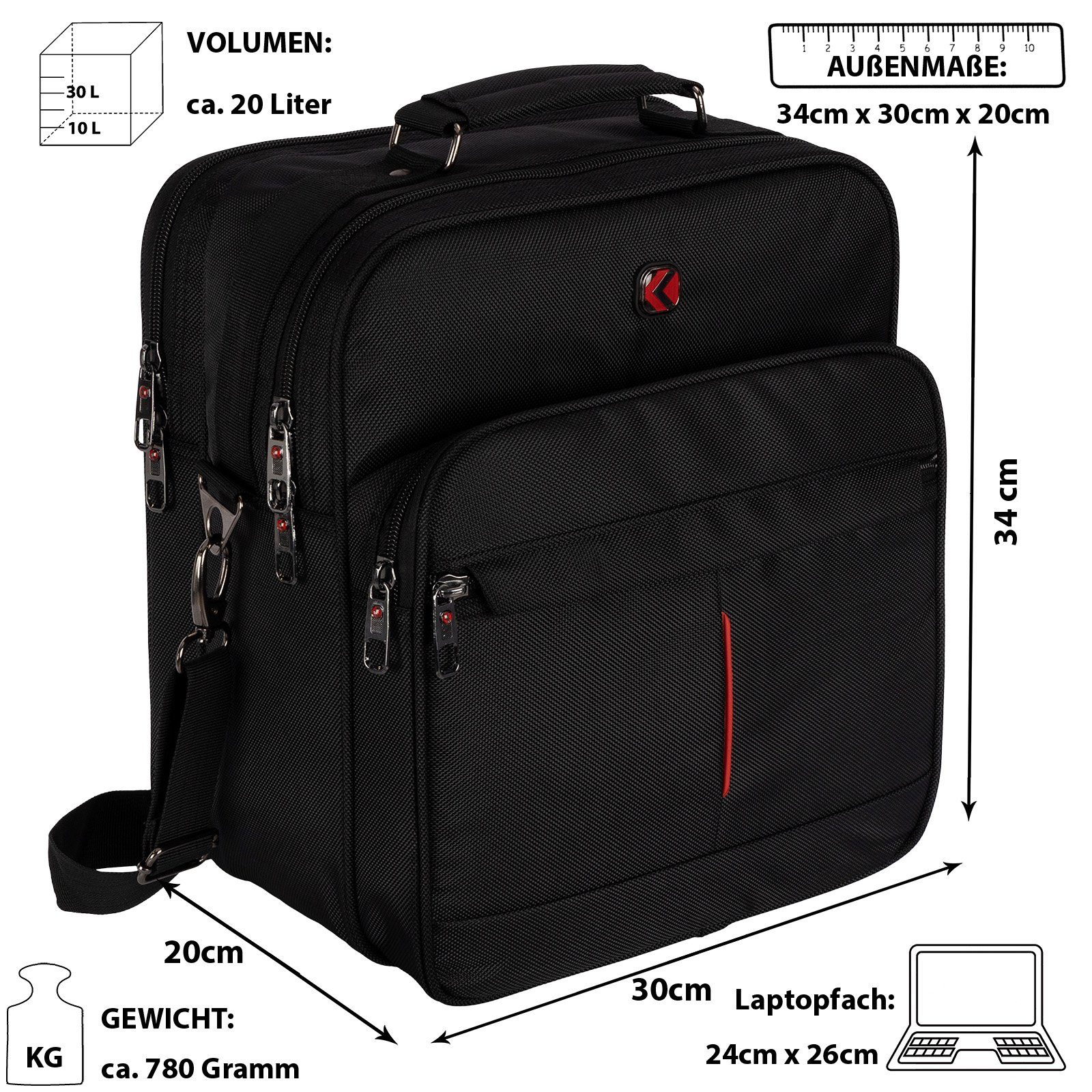 EAAKIE Businesstasche EAAKIE Arbeitstasche Umhängetasche Flugbegleiter Herr günstig online kaufen