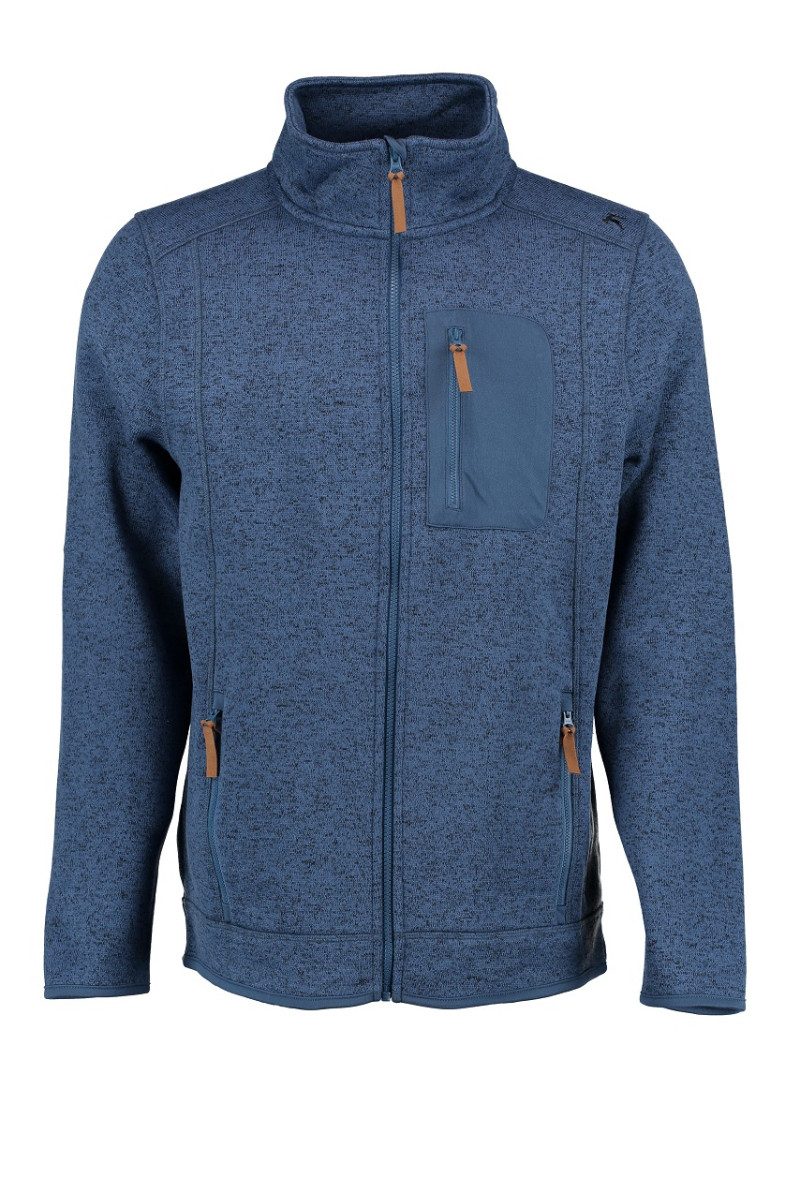 Orbis Textil GmbH & Co. KG Outdoorjacke Strickfleecejacke Herren - GAJUS - anthrazit, blau