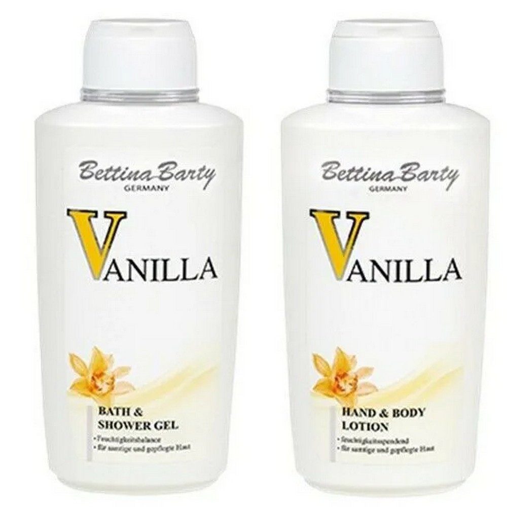 Bettina Barty Duschpflege Vanilla Bath & Shower Gel 500 ml & Körperlotion 500 ml