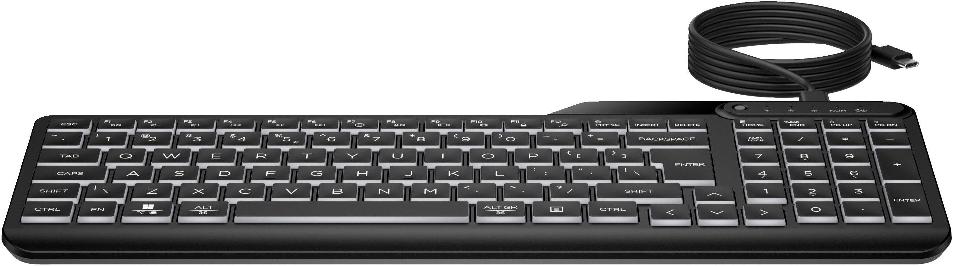 HP 400 Backlit Wired Keyboard Tastatur
