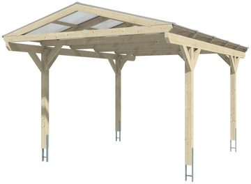 Skanholz Einzelcarport Westerwald, BxT: 362x541 cm, 220 cm Einfahrtshöhe