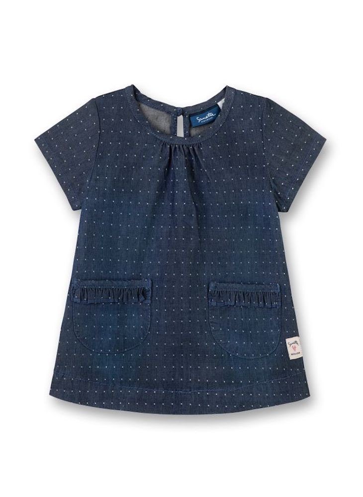 Sanetta A-Linien-Kleid Sanetta Denim Kleid mit Punkten (74)