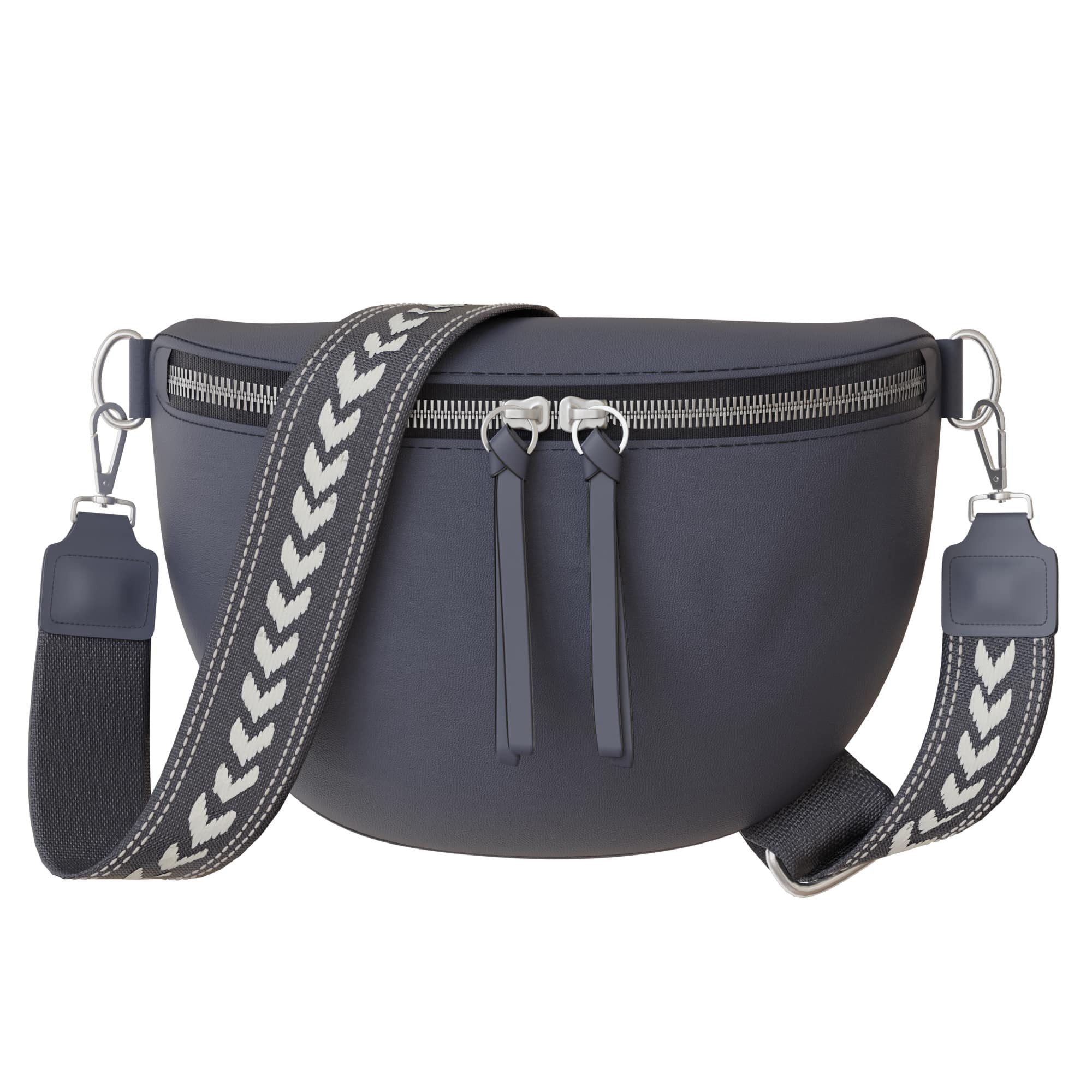 Umhängetasche Damen Crossbody Umhänge Hand Tasche Echt Veganes Leder 30618