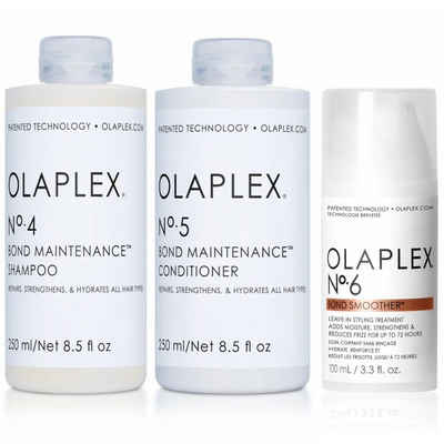 Olaplex Haarpflege-Set »Olaplex Set - Shampoo No. 4 + Conditioner No. 5 + Bond Smoother No. 6«
