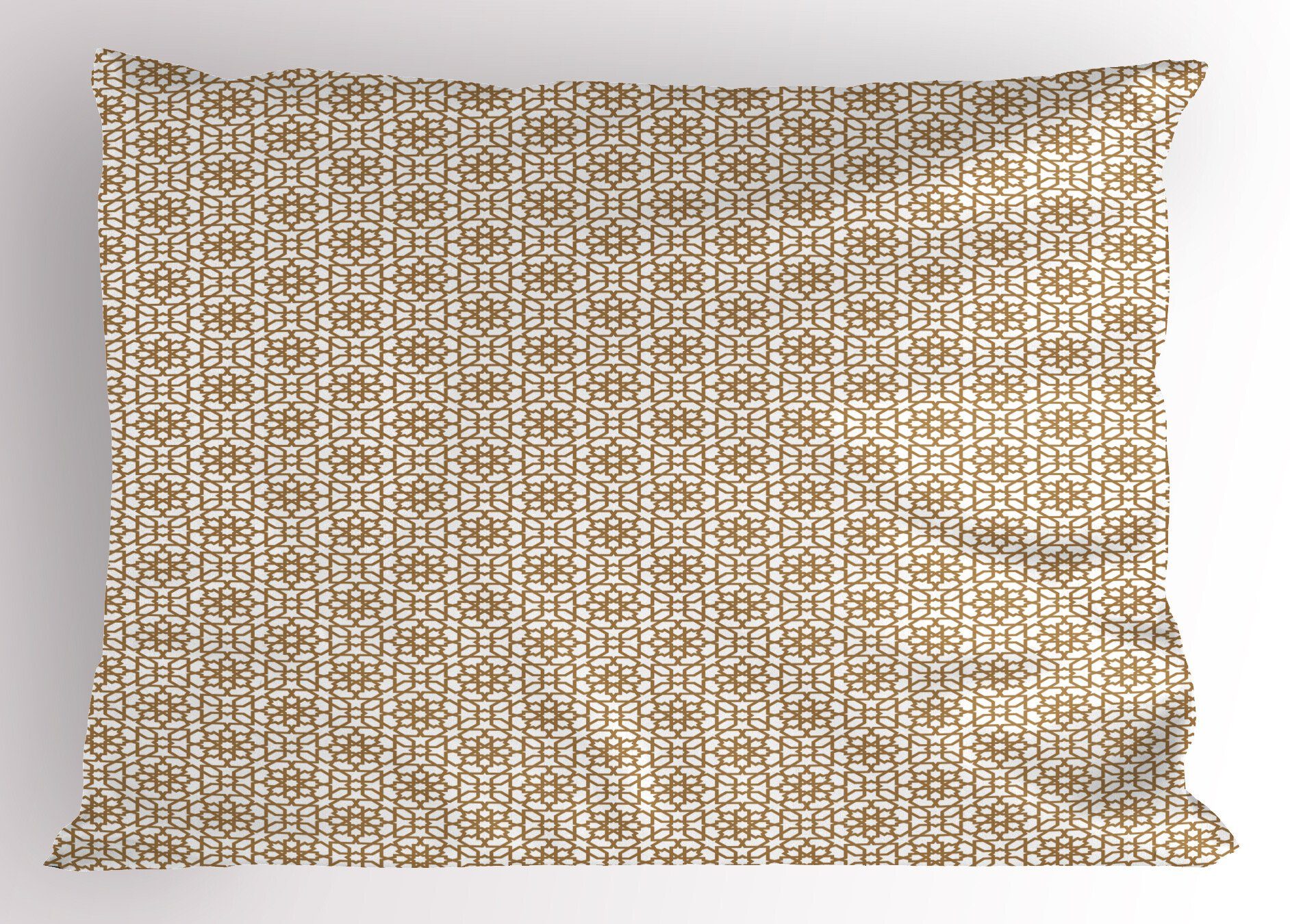 Kissenbezüge Dekorativer Standard (1 Gedruckter Kunst-Art-Motiv Size Stück), orientalisch Kopfkissenbezug, Linie Abakuhaus