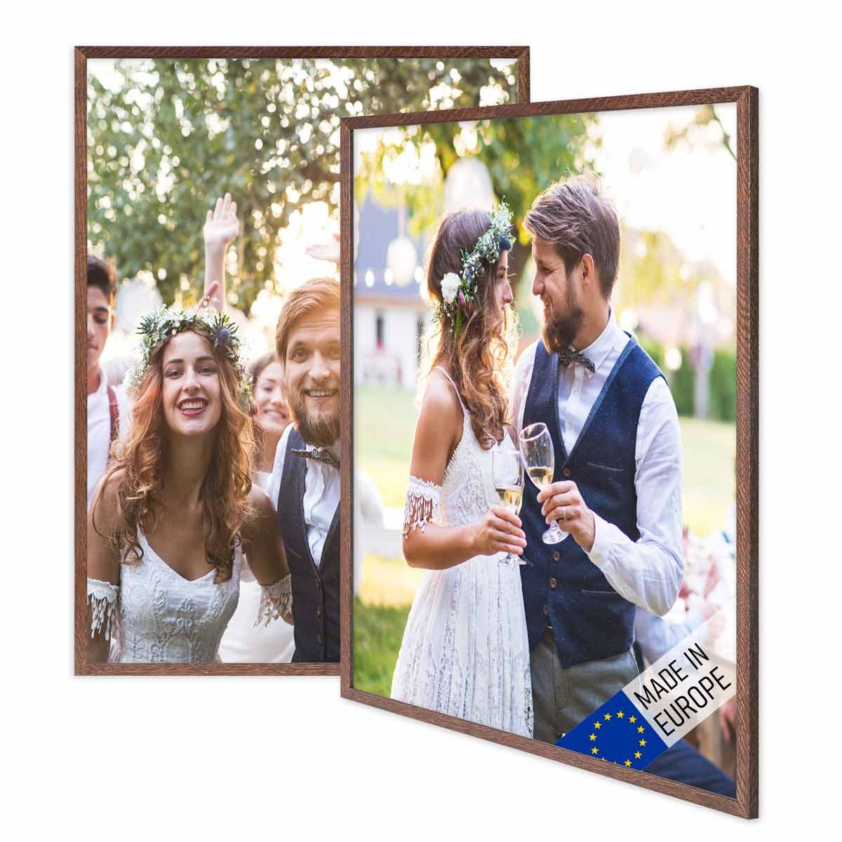 PHOTOLINI Bilderrahmen 2er Set Massivholz-Rahmen Modern günstig online kaufen