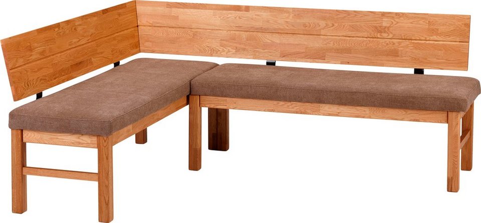 SCHÖSSWENDER Eckbank »Lorenzo«, modernes Design, Gestell aus Massivholz