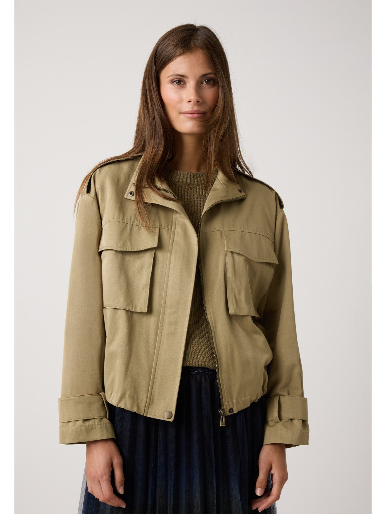 MORE&MORE Blouson sportive, weite Form, Baumwollmix günstig online kaufen