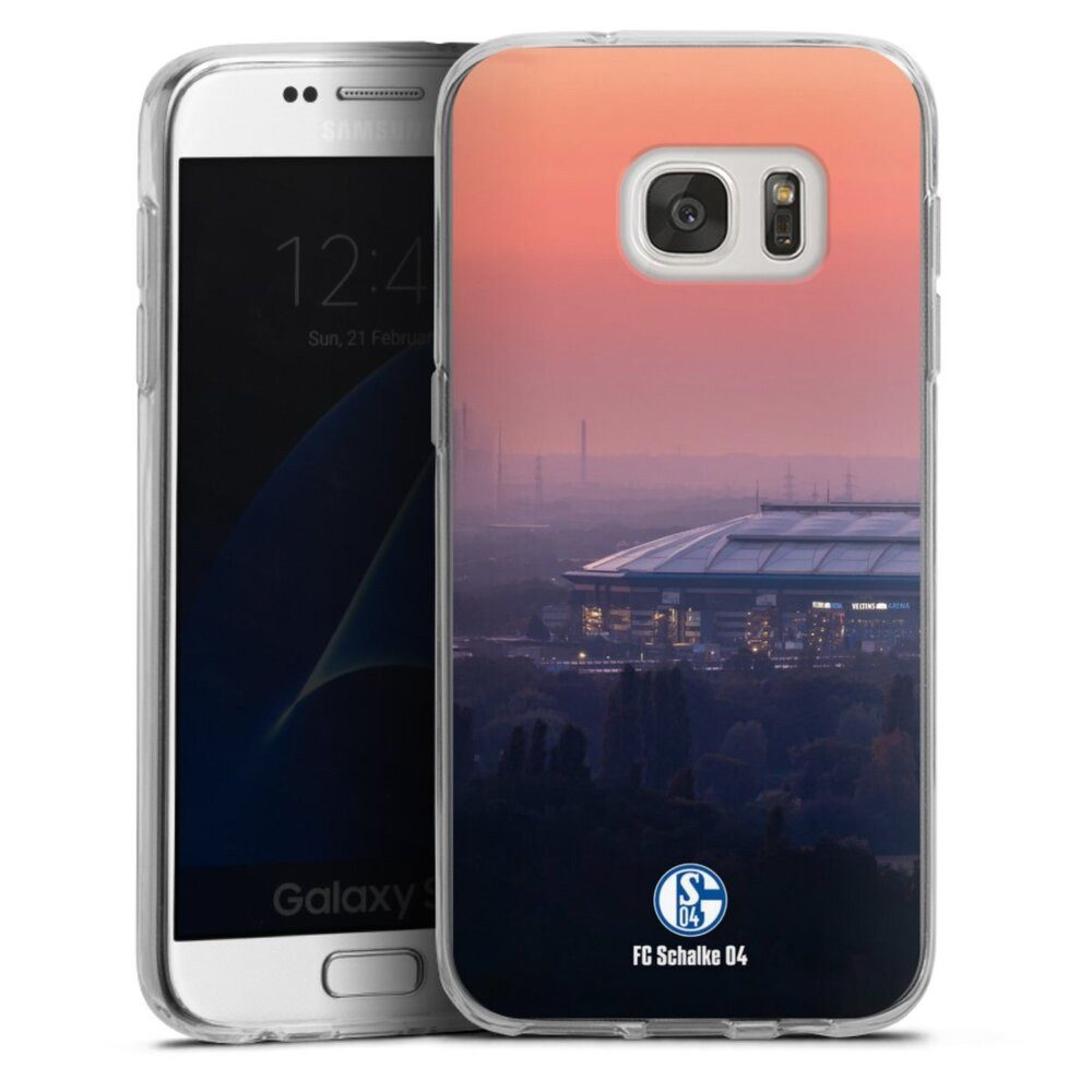 DeinDesign Handyhülle Stadion FC Schalke 04 Offizielles Lizenzprodukt Schalke 04 Stadion, Samsung Galaxy S7 Silikon Hülle Bumper Case Handy Schutzhülle